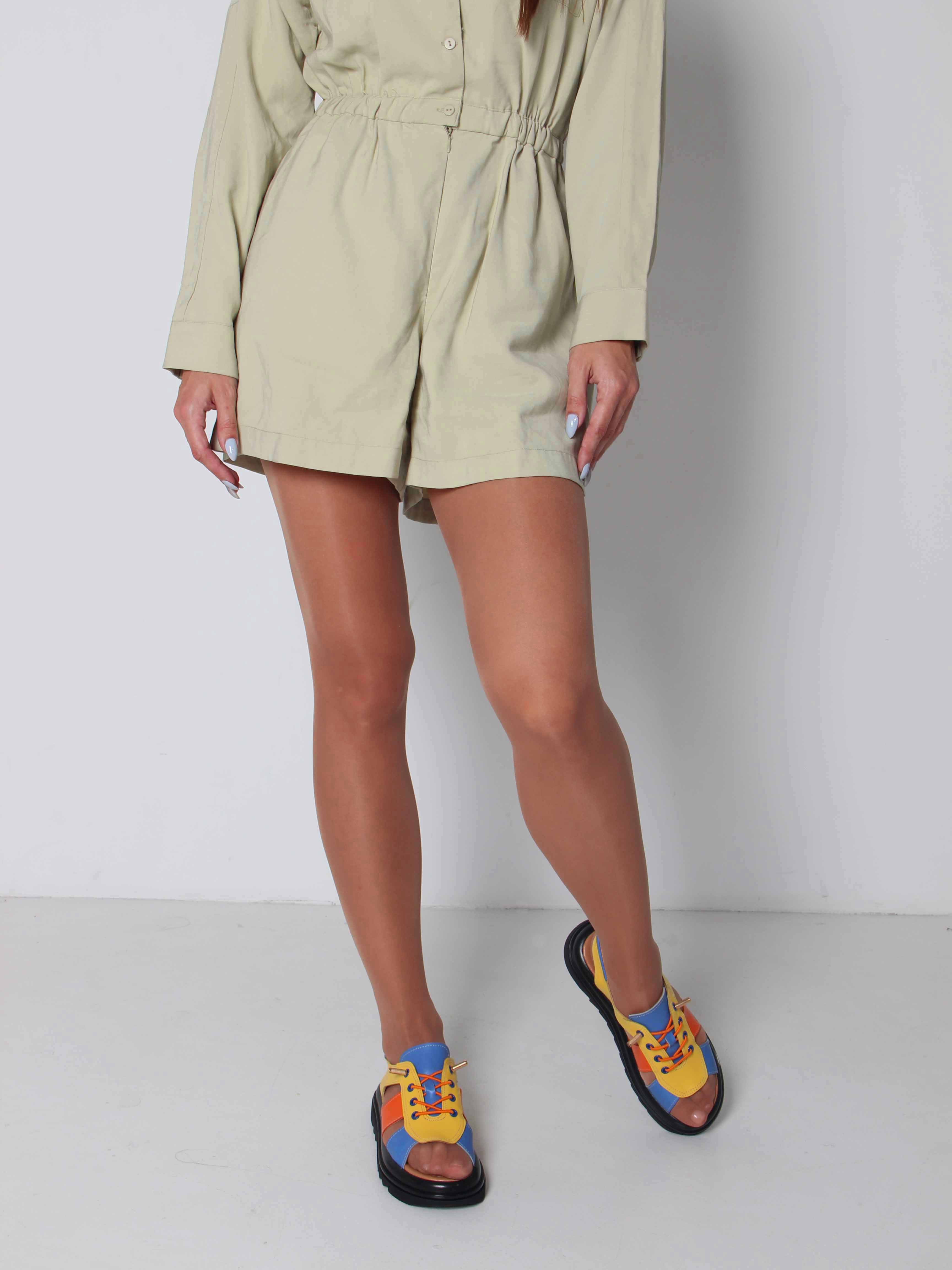 картинка Босоножки ED'ART 2029.2525'bl. Желтый синий оранжевый от интернет магазина