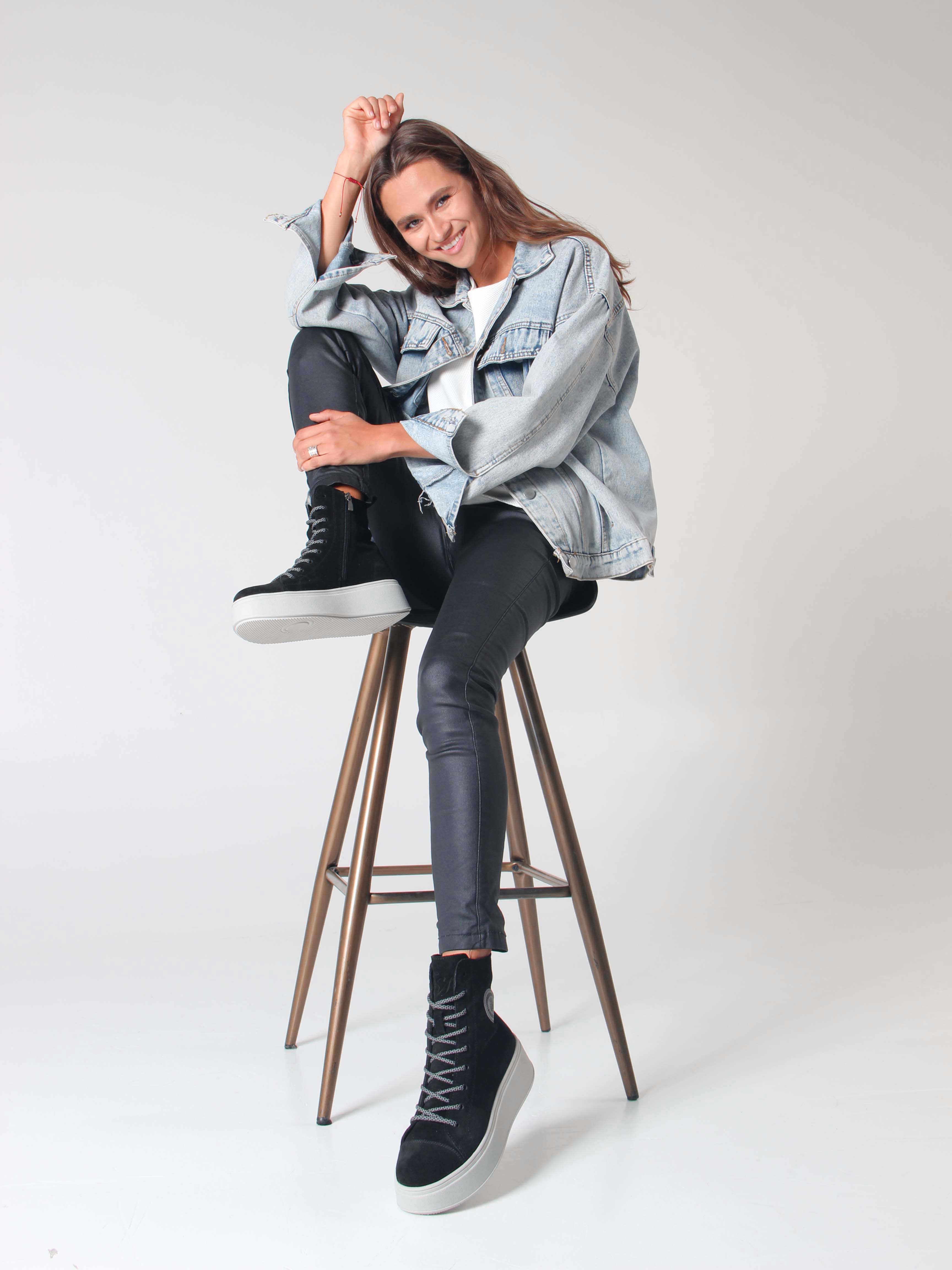 картинка Ботинки ED'ART 215.ALTA'gr. Черный замша от интернет магазина