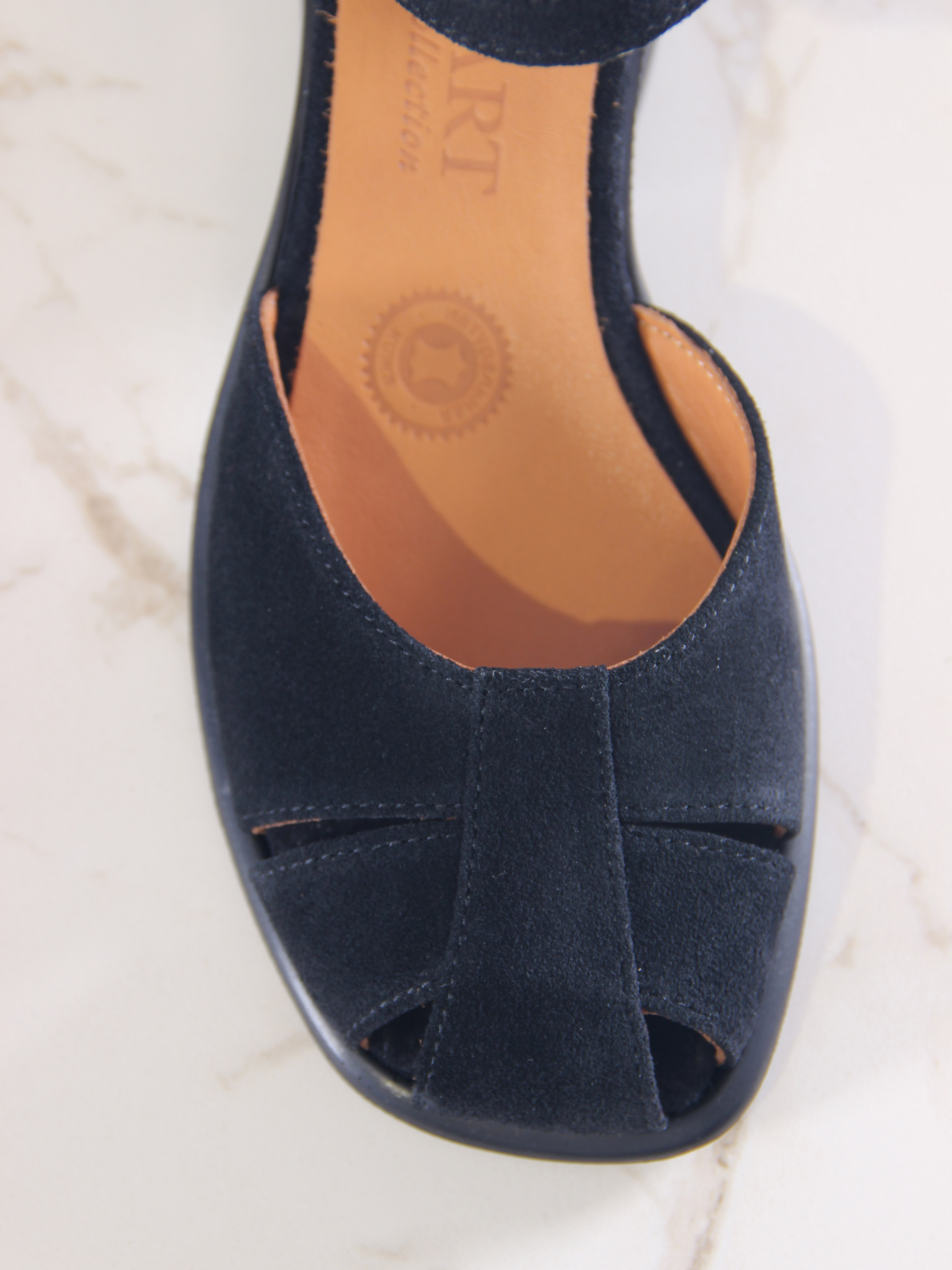 картинка Босоножки ED'ART 5033.23663'bl. Черная замша от интернет магазина