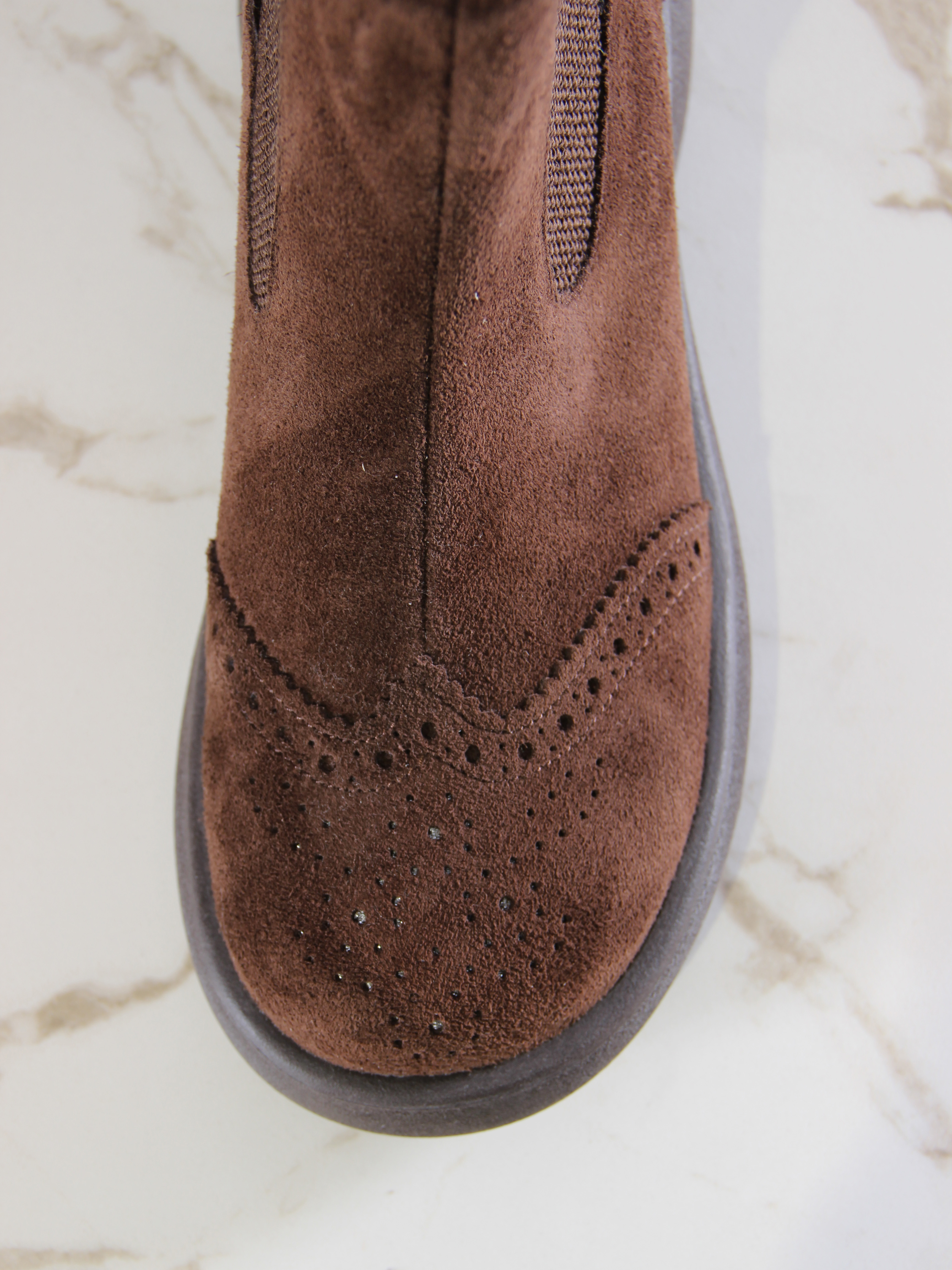 картинка Челси ED'ART 332.927'br. Коричневая замша от интернет магазина