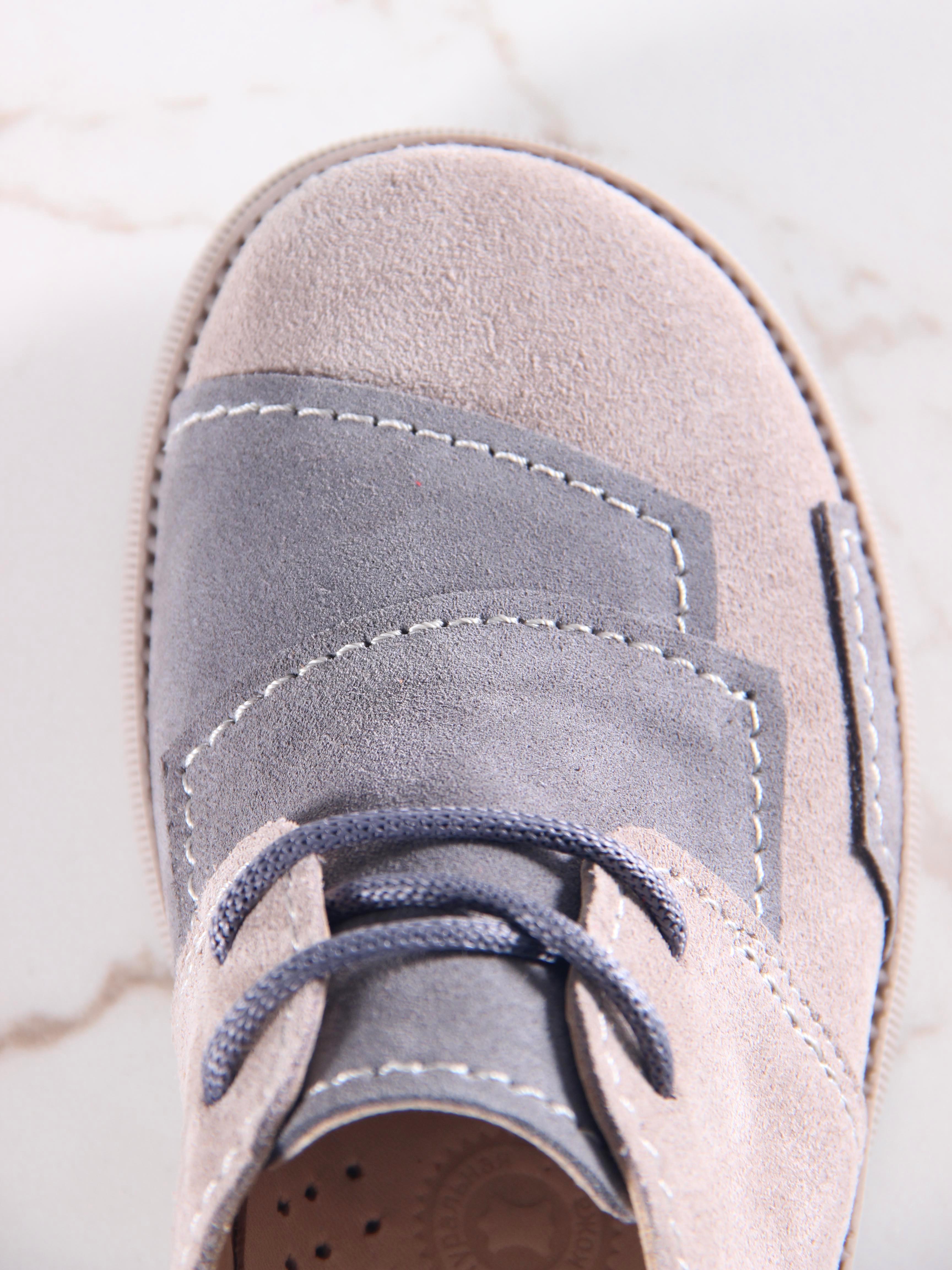 картинка Полуботинки туфли ED'ART 205.патриция'ka. ваниль серая замша от интернет магазина