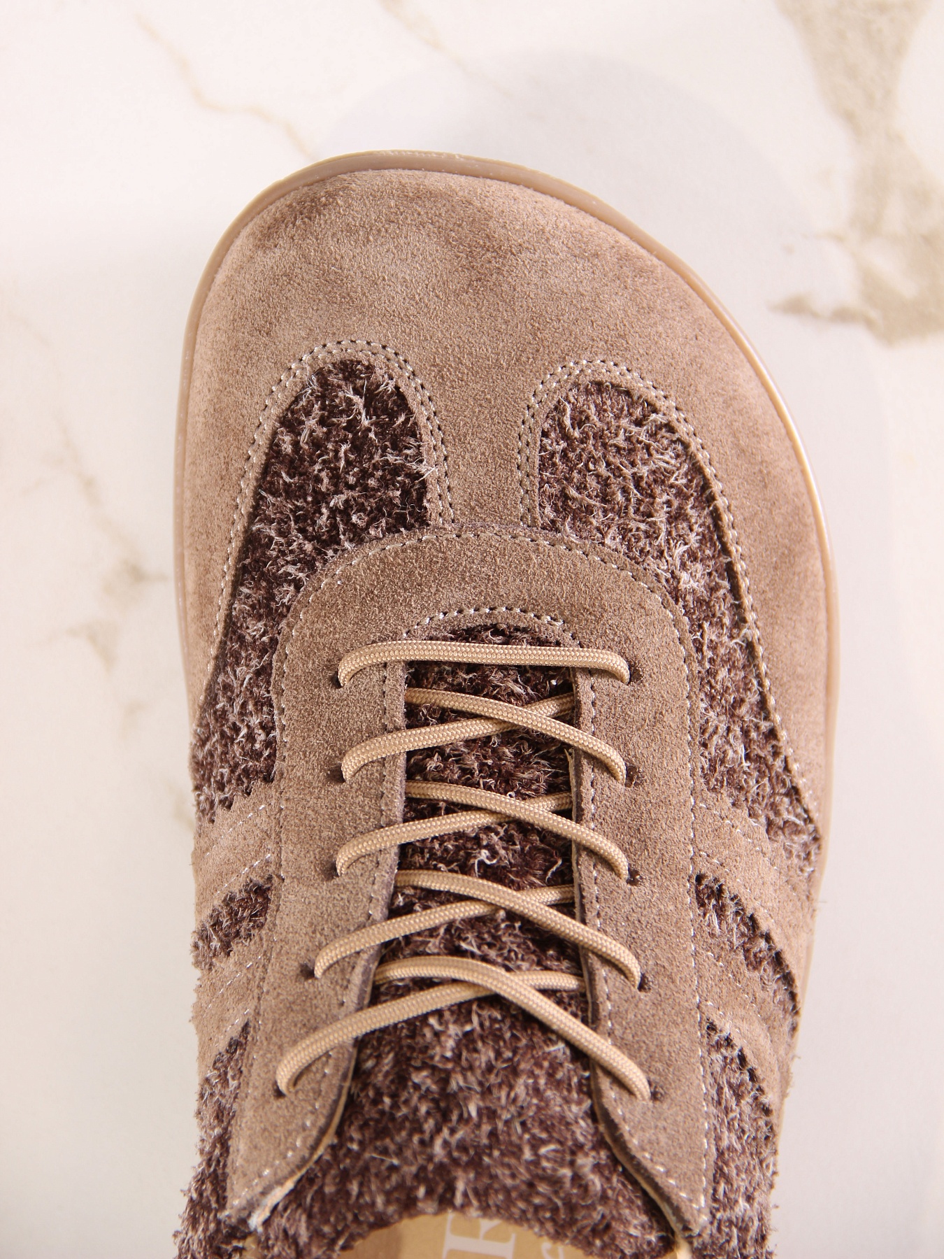 картинка Босоногие кеды ED'ART 184.nata'br.Серо-коричневая замша+коричневый джангл от интернет магазина