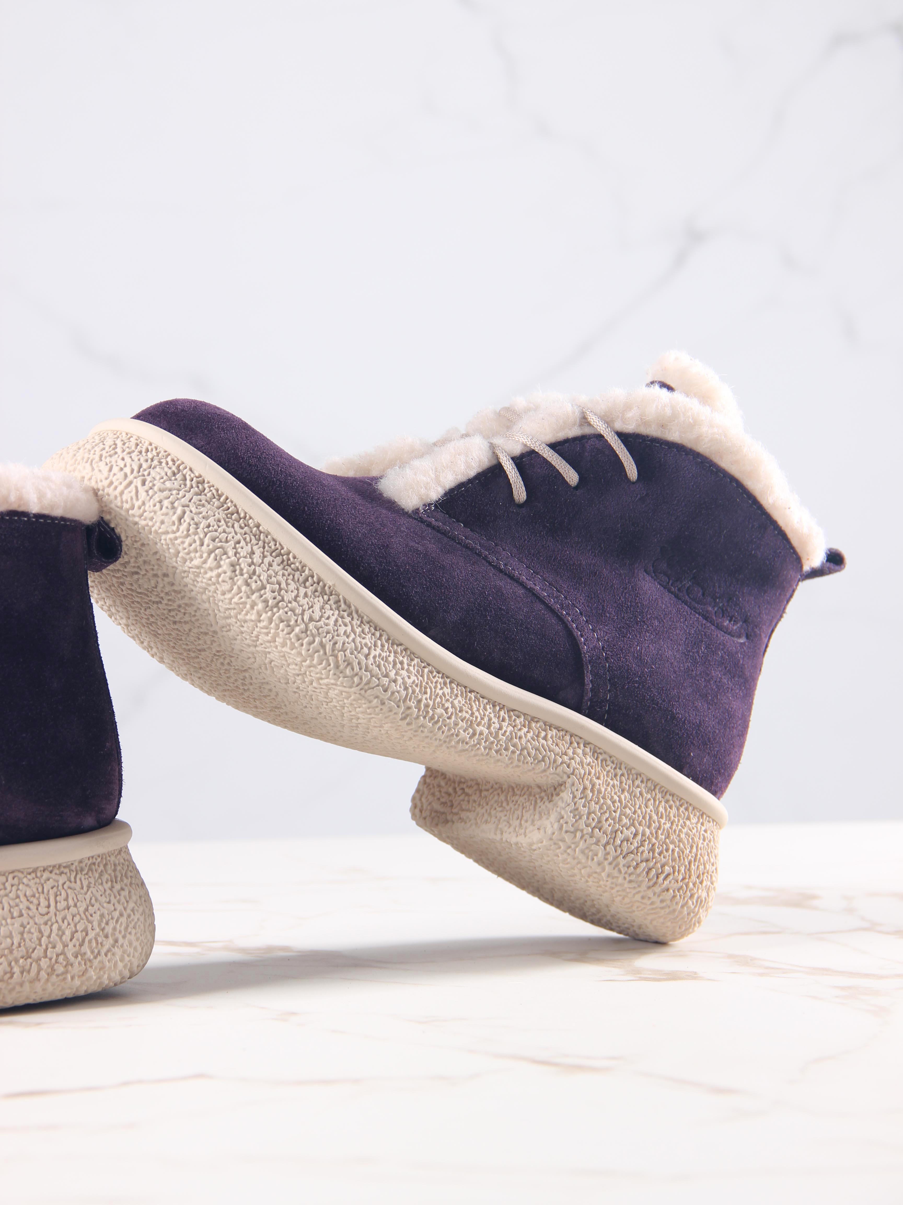 картинка Ботинки ED'ART 308.агата'w. сливовая замша з от интернет магазина