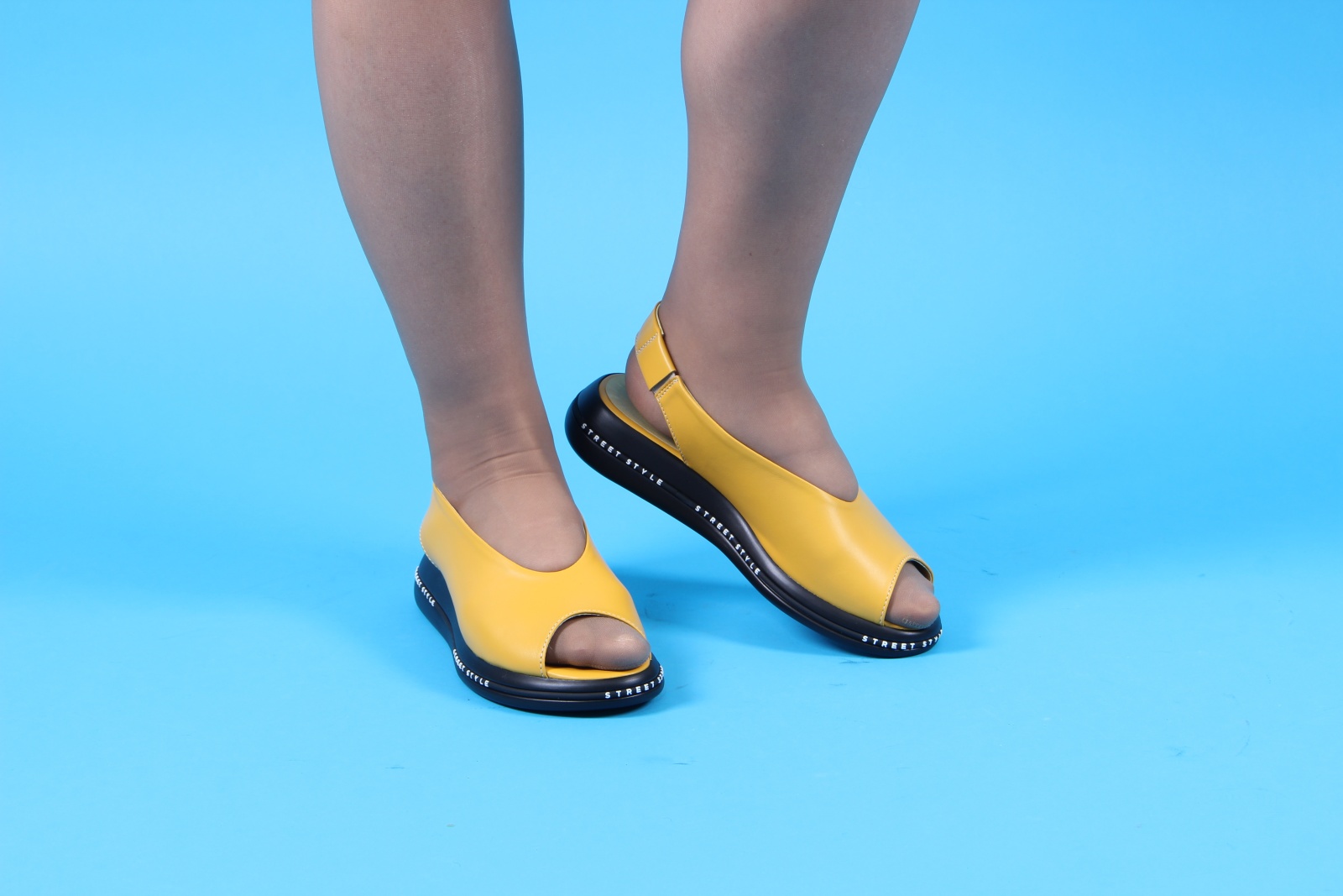 картинка Босоножки ED'ART 1019.189'bl. yellow от интернет магазина