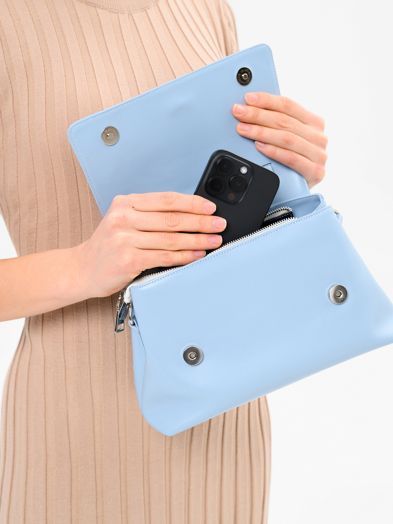 картинка Сумка-клатч ED'ART s06.Голубой от интернет магазина