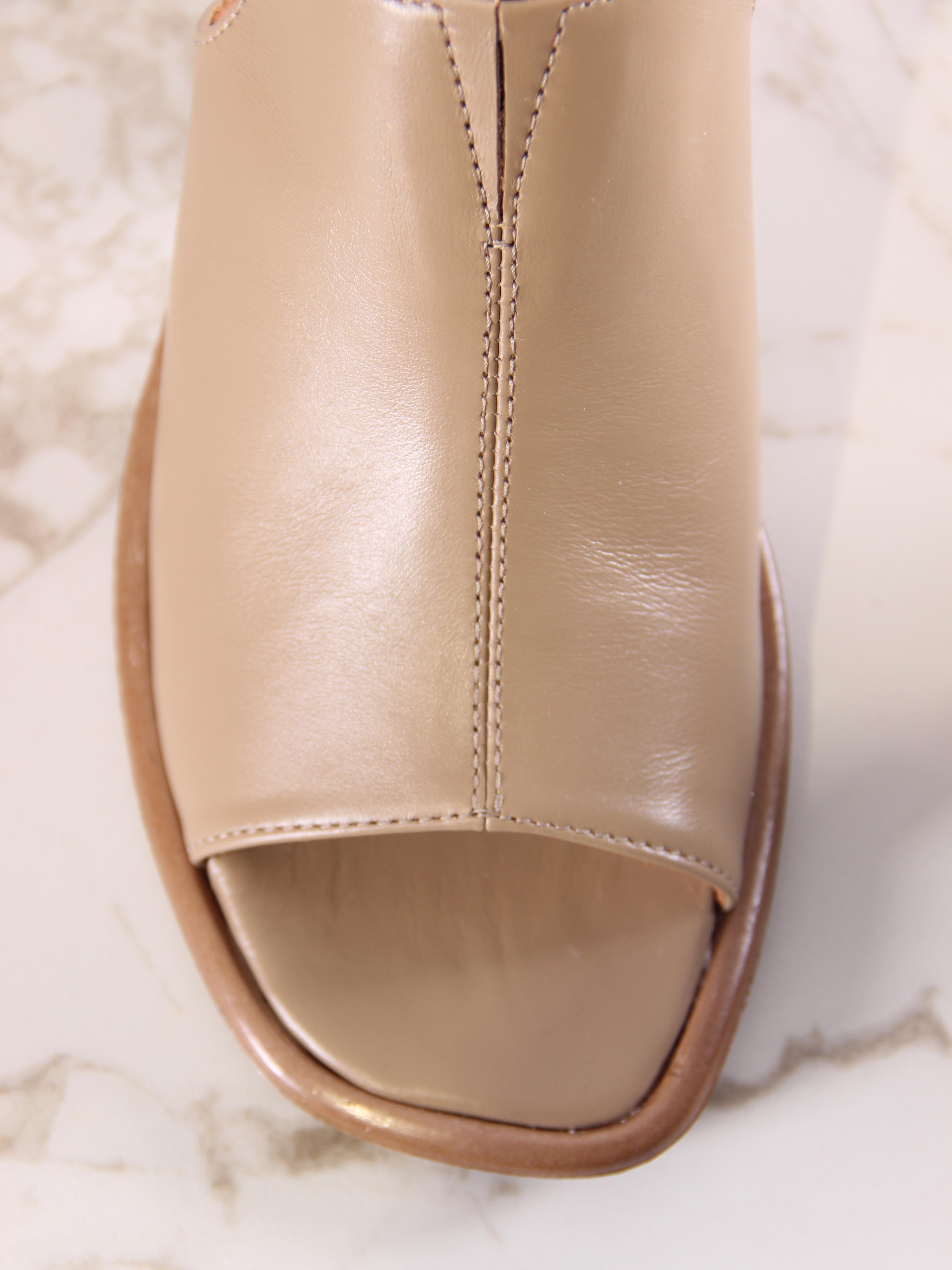 картинка Босоножки ED'ART 4013.23663'bе. Круассан майами+коричневый от интернет магазина