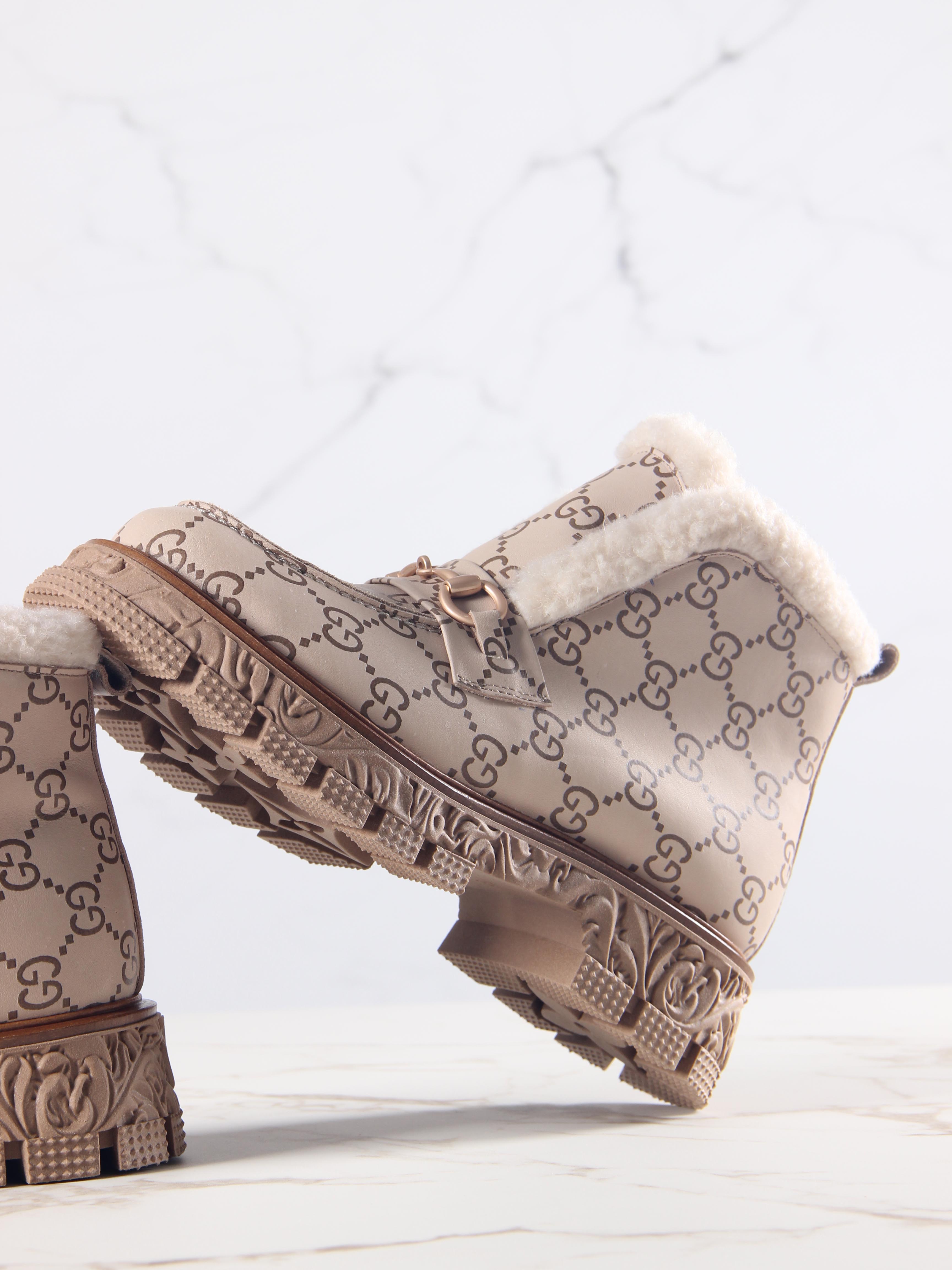 картинка Ботинки ED'ART 307. PODYUM141 'br. бежевый гучи коричневый от интернет магазина