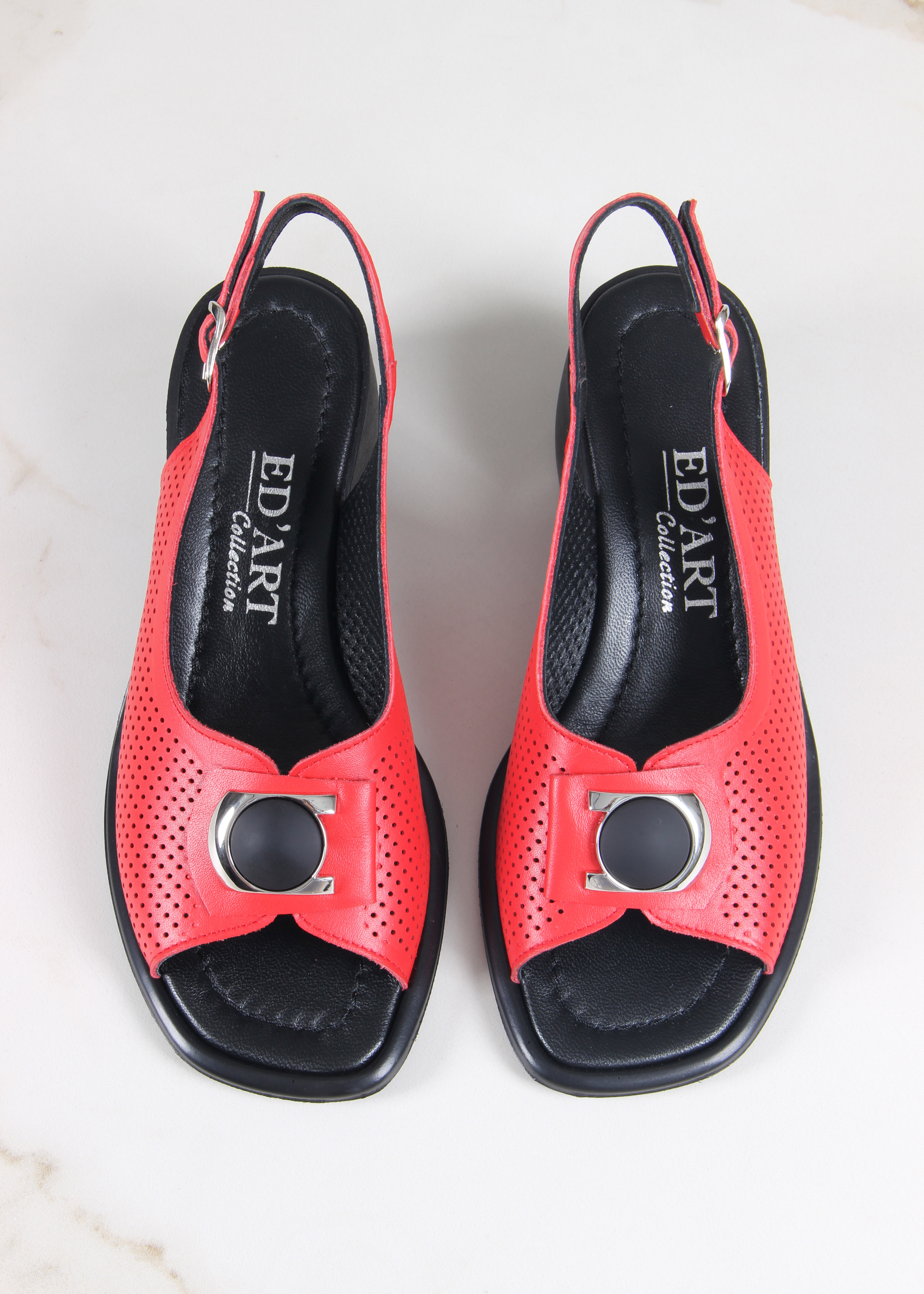 картинка Босоножки ED'ART 5030p.23663'bl. красный от интернет магазина