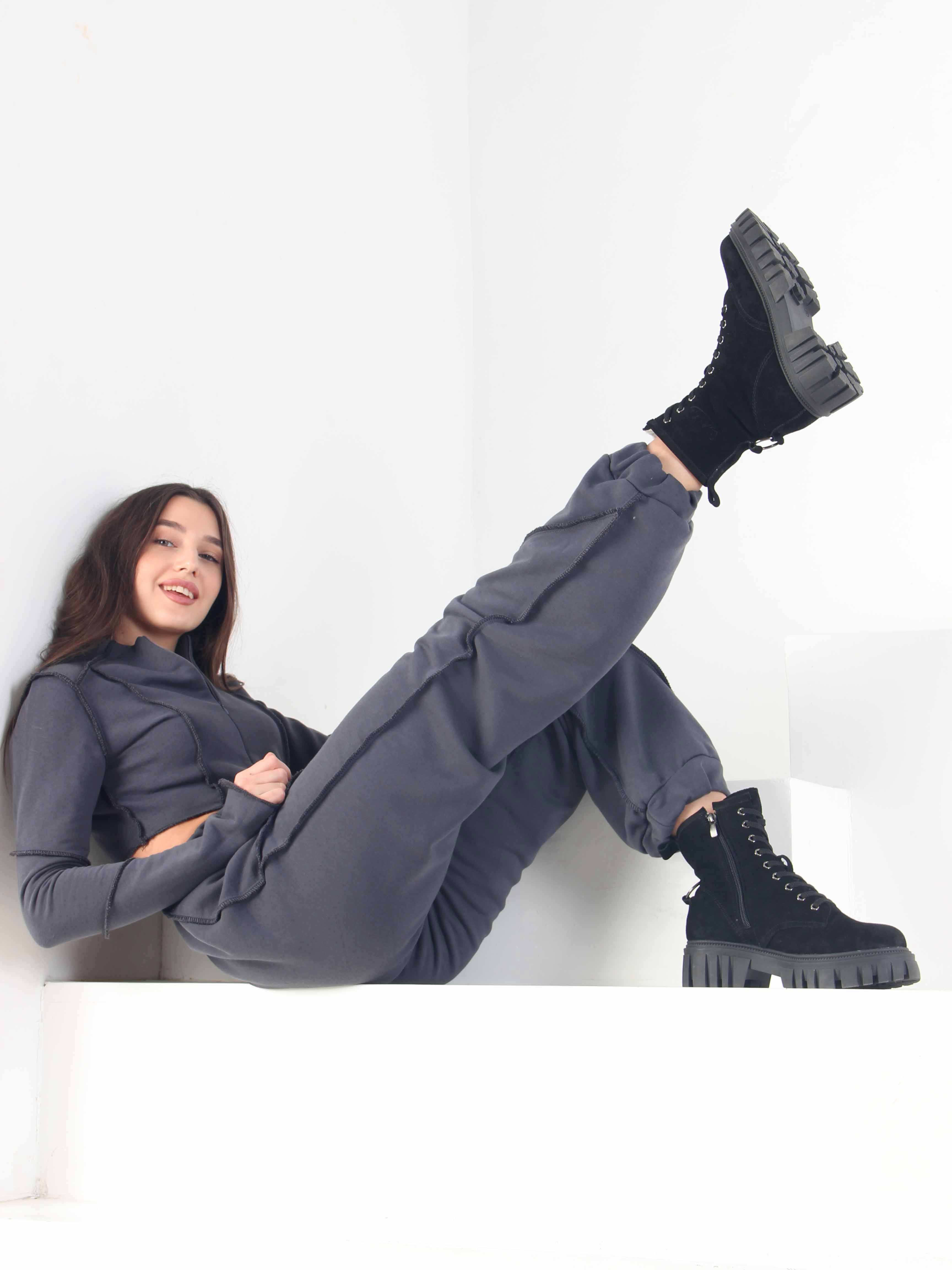 картинка Ботинки ED'ART 329.21153'bl. черный замша от интернет магазина