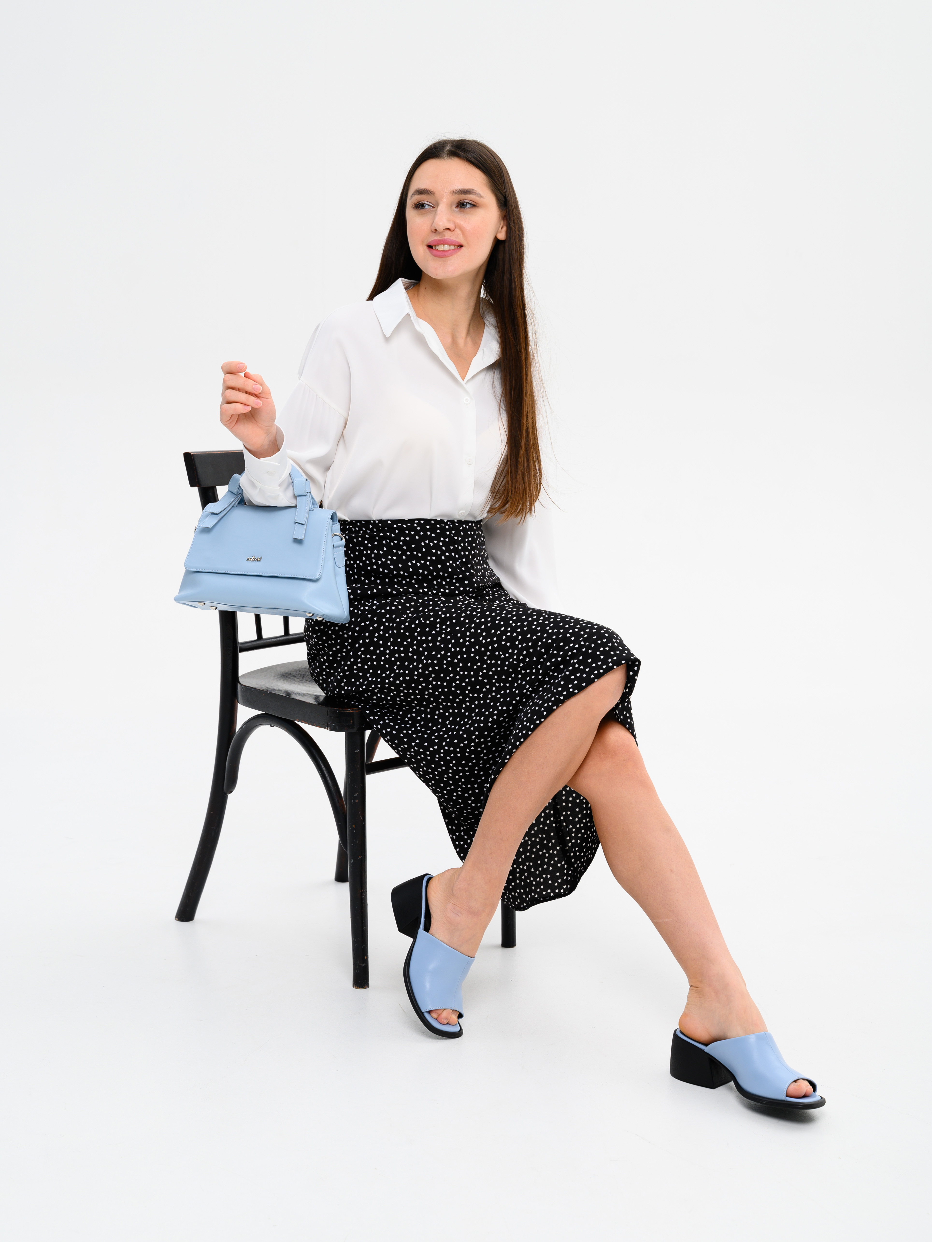 картинка Босоножки ED'ART 4012.23663'bl. Голубая виктория от интернет магазина