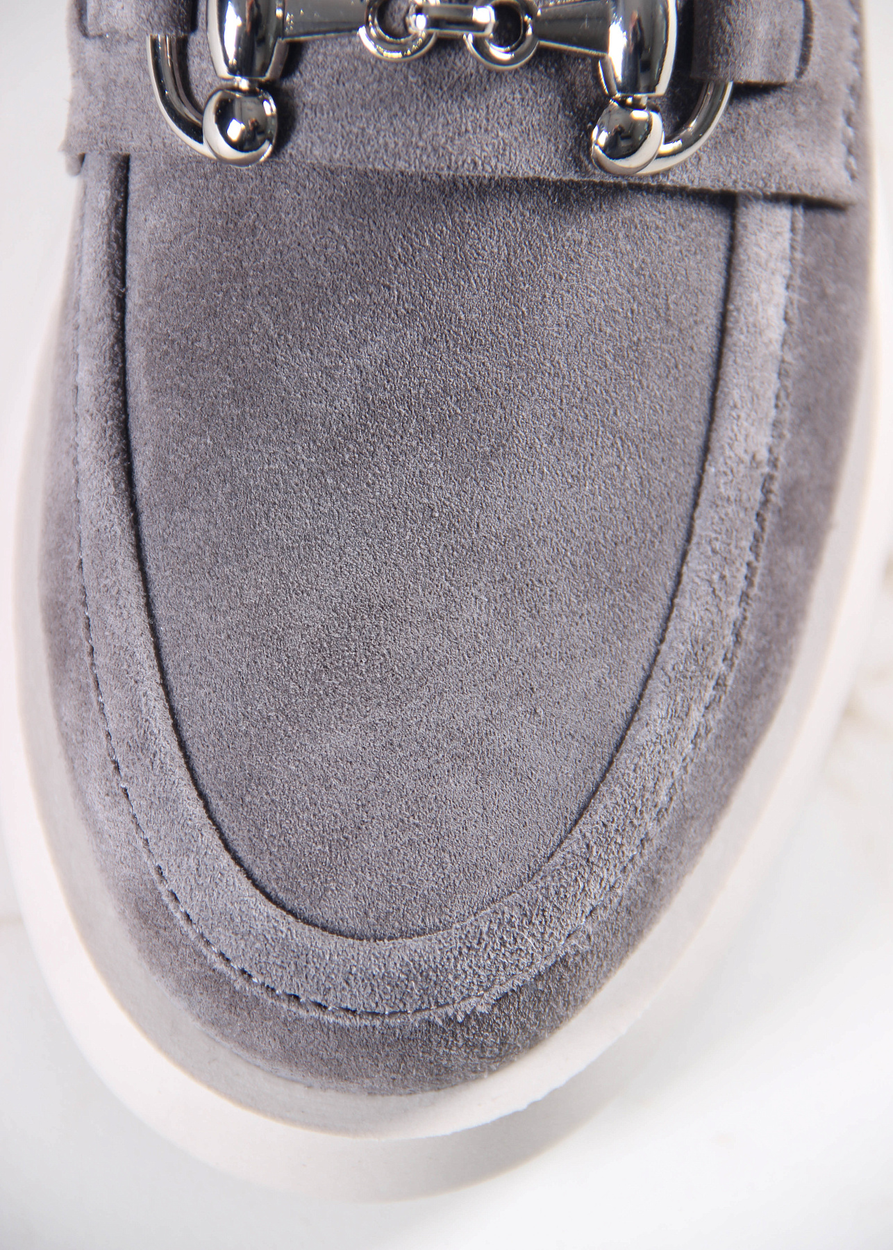 картинка Лоферы туфли ED'ART 172.1841'be. серая замша от интернет магазина