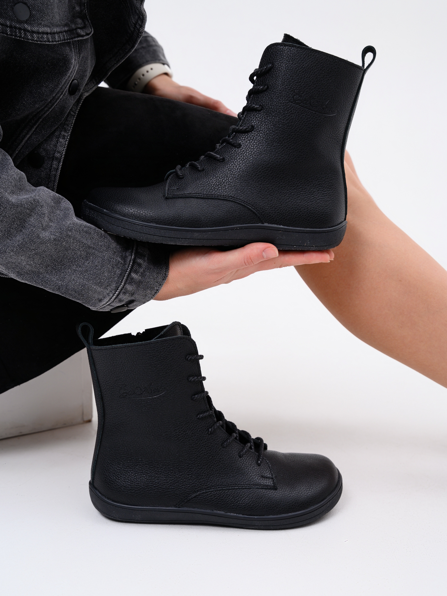 картинка Босоногие ботинки  ED'ART 351.NATA'bl.Черный флоттер от интернет магазина