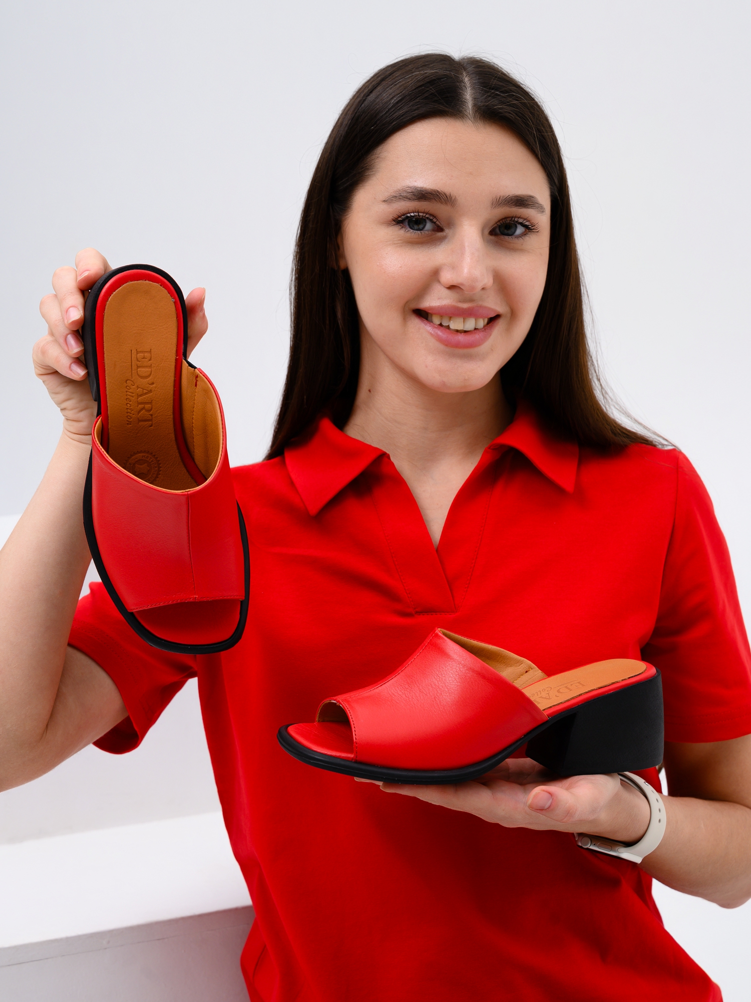 картинка Босоножки ED'ART 4012.23663'bl. Красный от интернет магазина