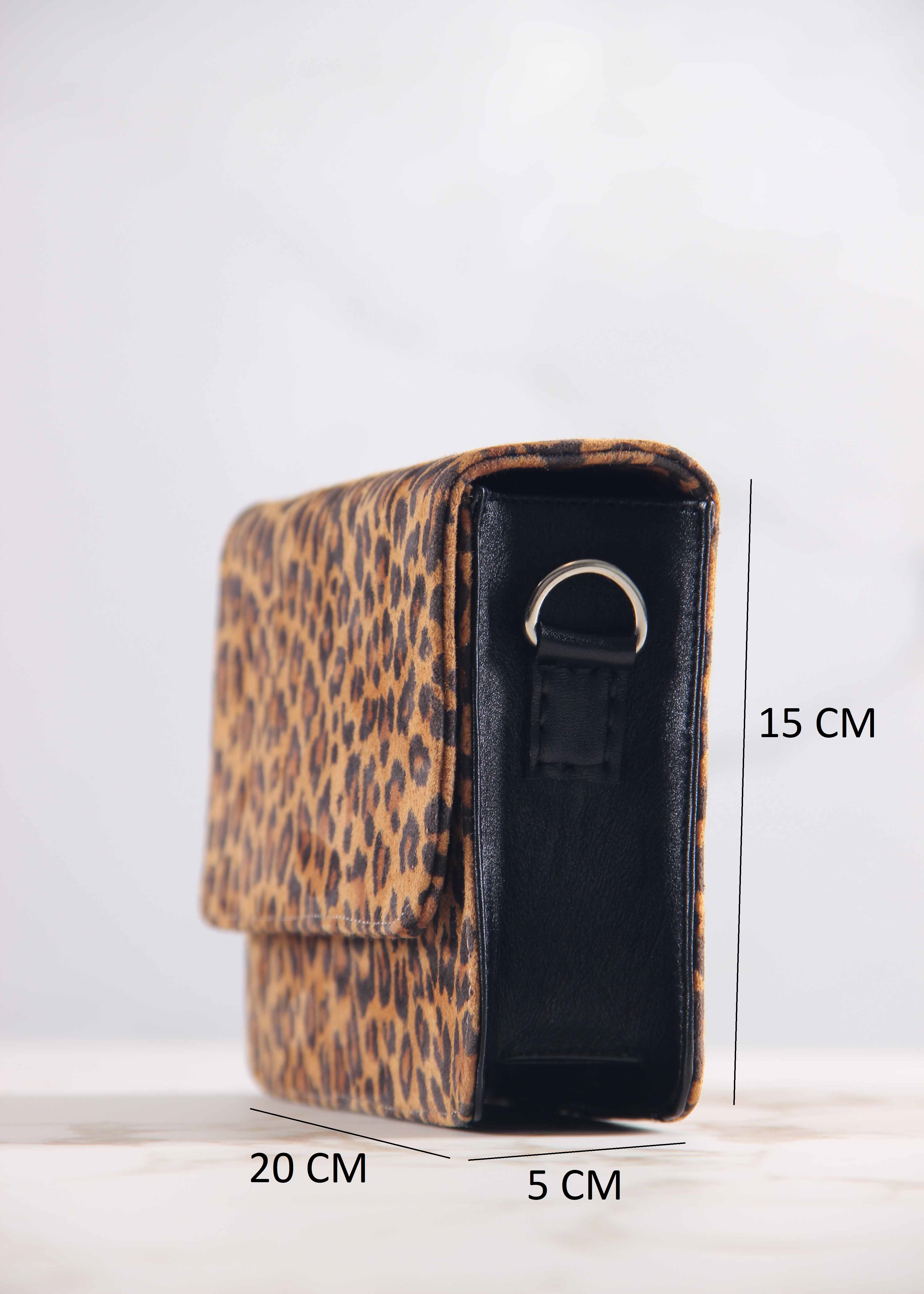 картинка Сумка-клатч ED'ART k08.коричневый леопард от интернет магазина