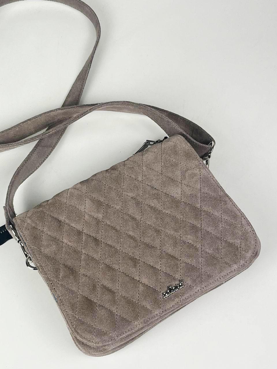 картинка Сумка-клатч ED'ART s04.капучино замша от интернет магазина