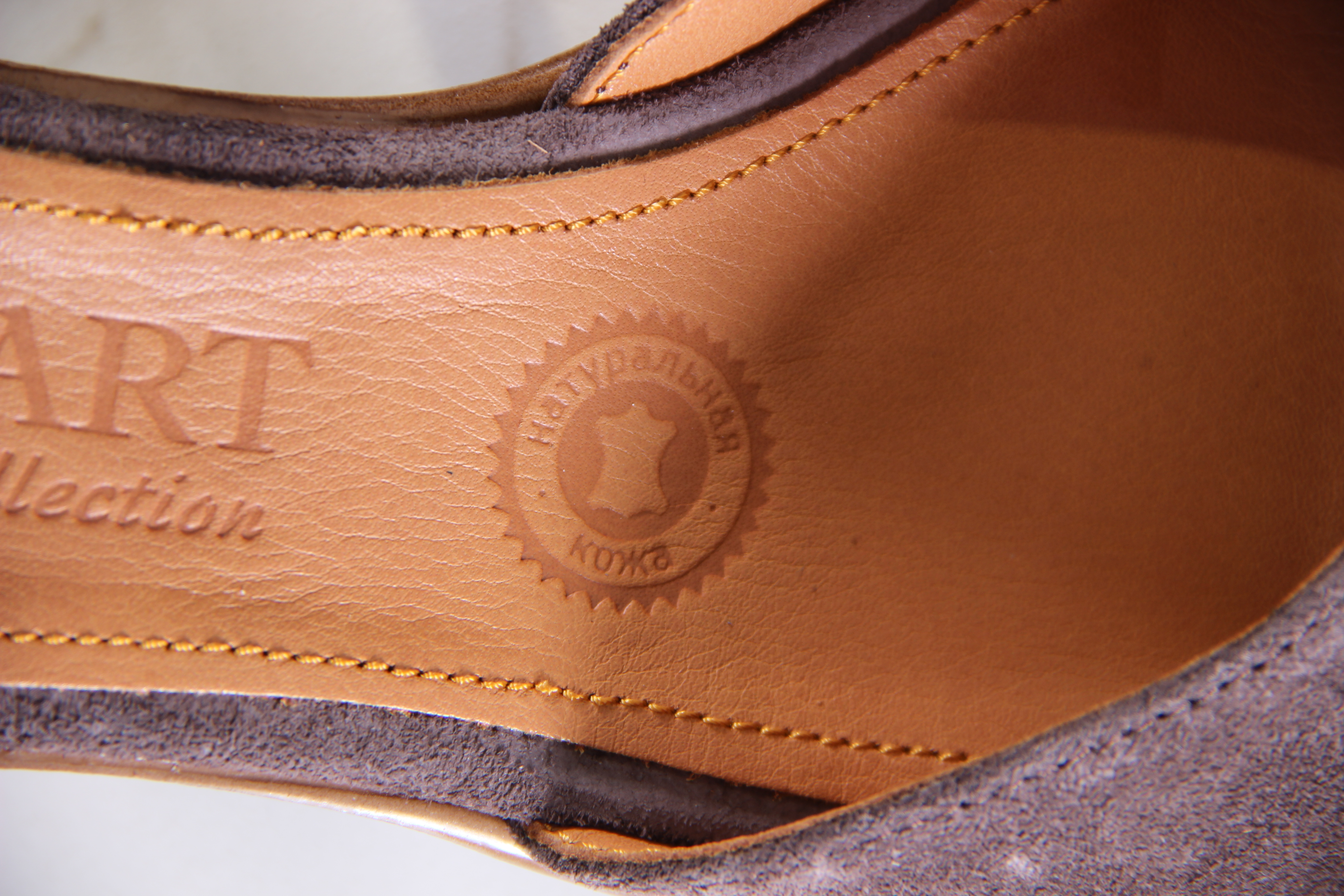 картинка Босоножки ED'ART 5033.23663'bе.Велюр дарк визон от интернет магазина