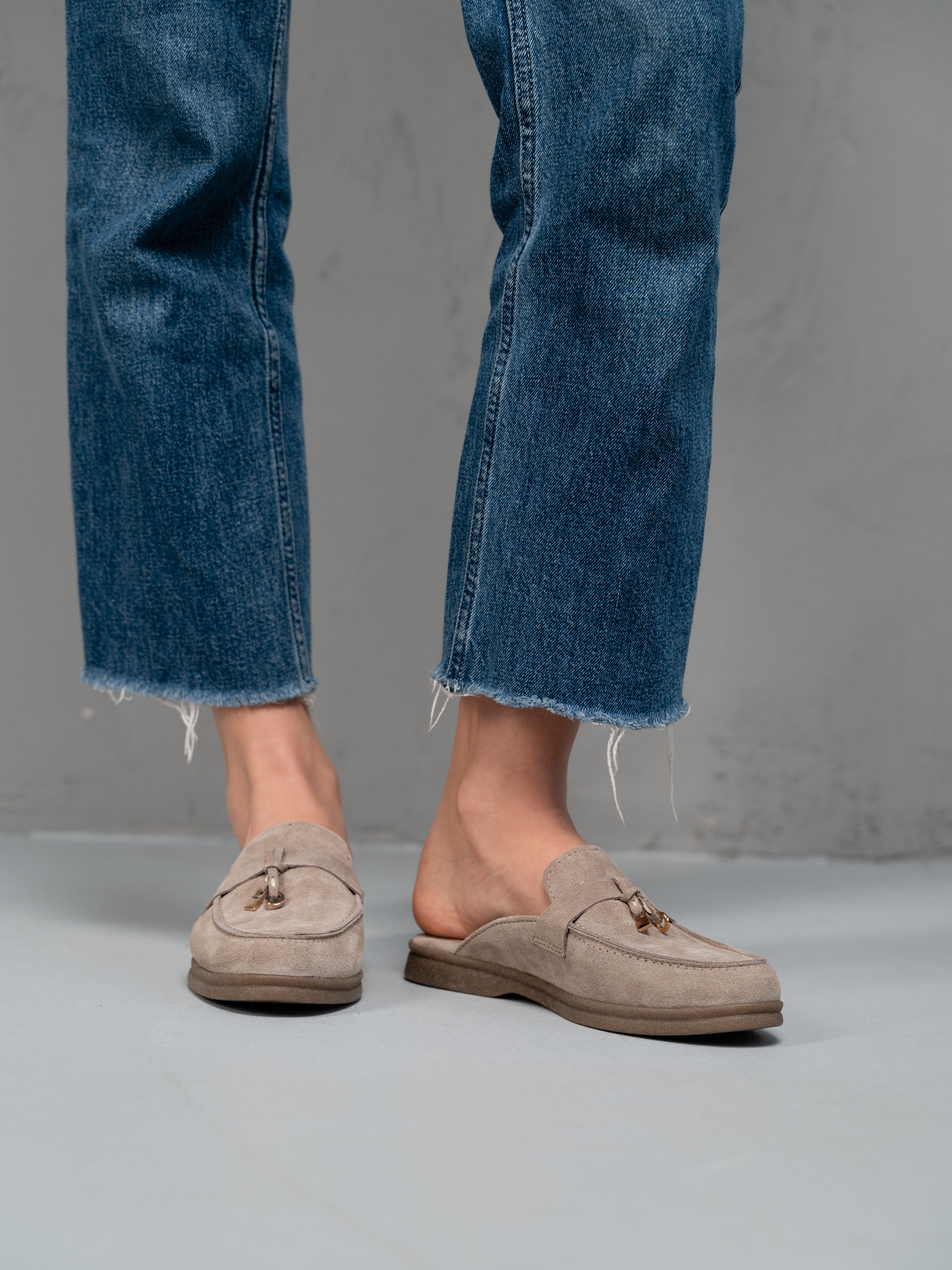 картинка Мюли ED'ART 1070.2614'be. ваниль замша от интернет магазина