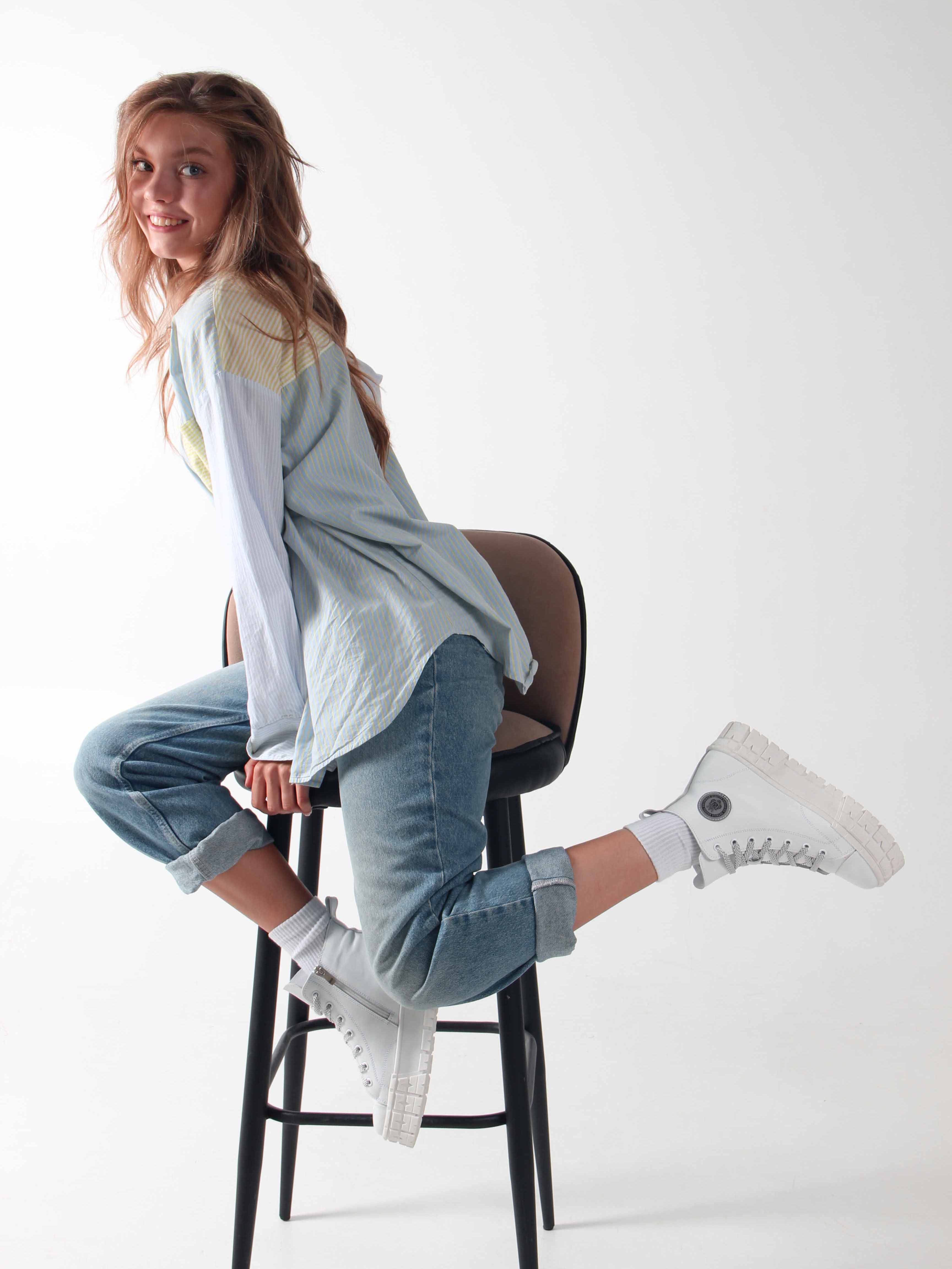 картинка Ботинки ED'ART 213.212131'w. Белый от интернет магазина