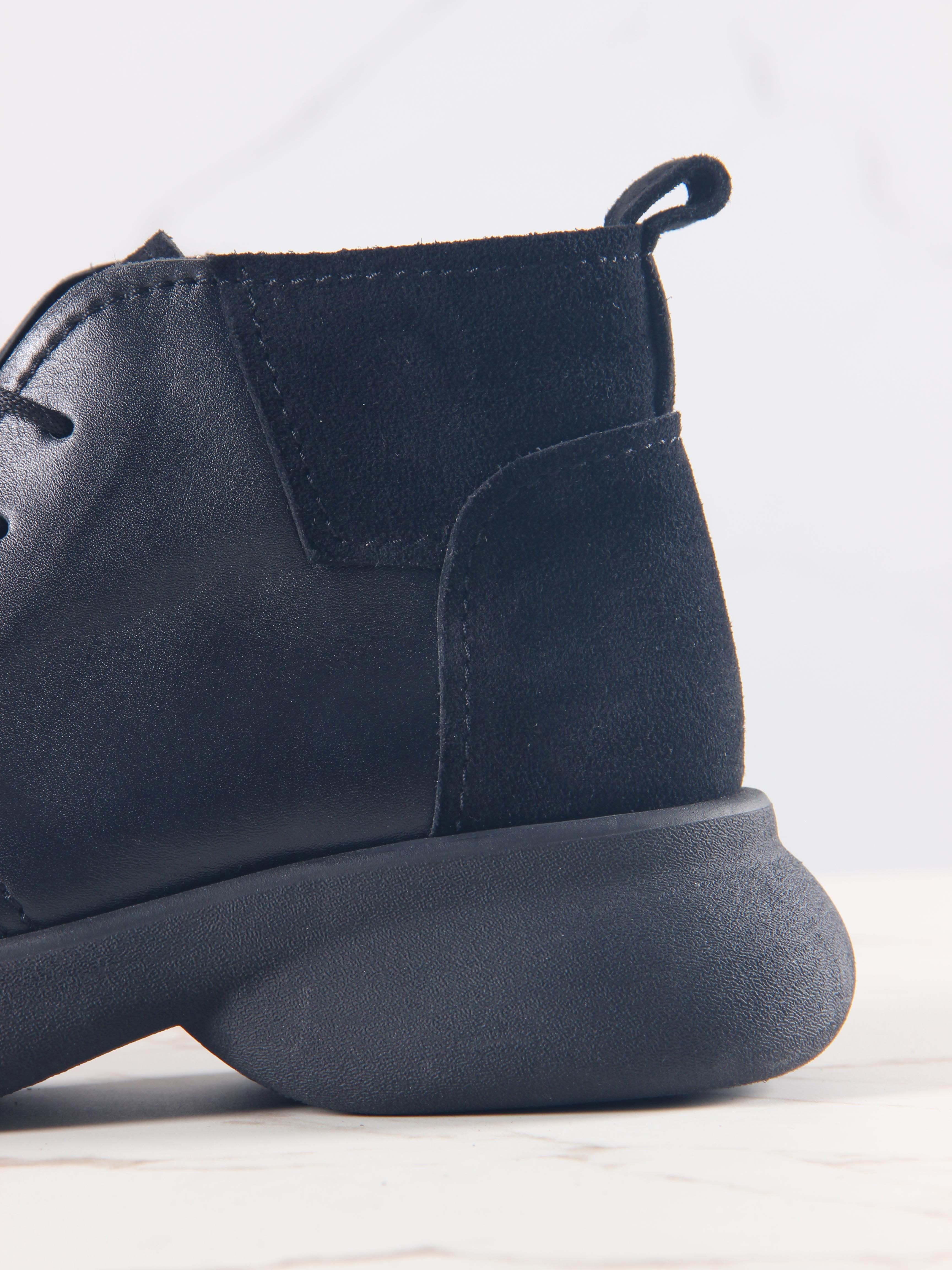 картинка Ботинки  ED'ART 305.927'bl. черный черная замша от интернет магазина