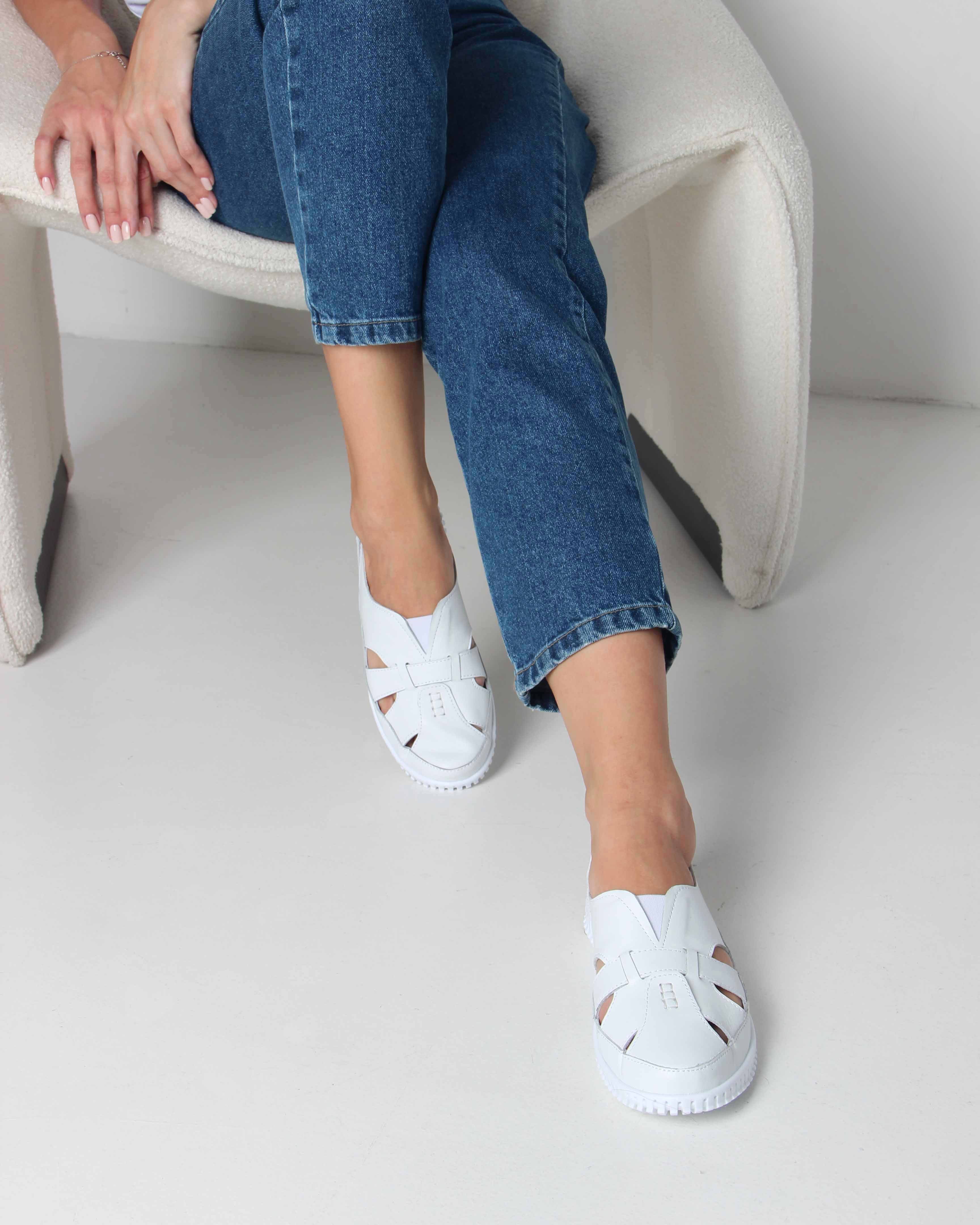 картинка Слипоны ED'ART 116.8000'w. white от интернет магазина