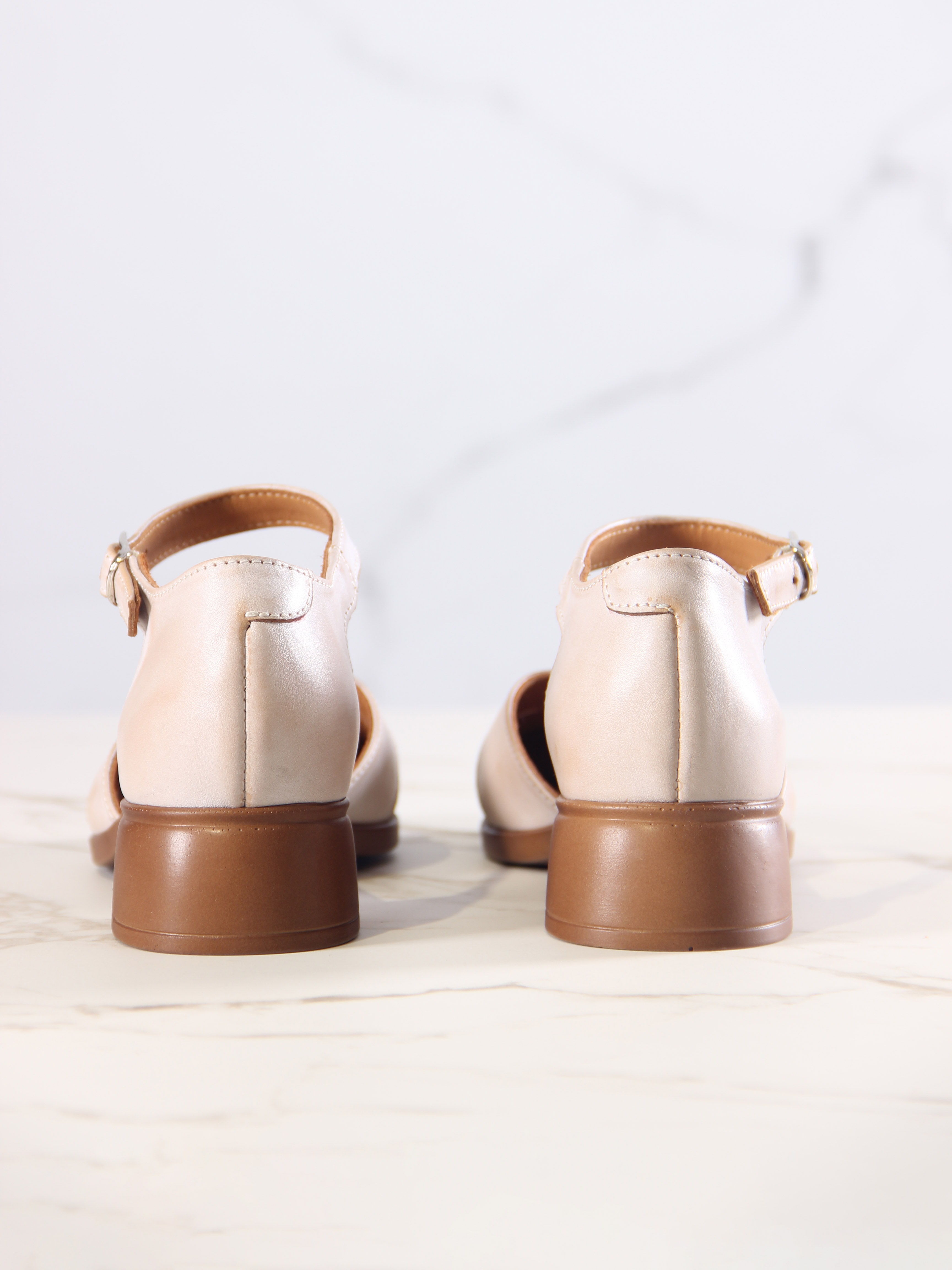 картинка Босоножки ED'ART 3032.25294'br. Вакса пудра+коричневый от интернет магазина