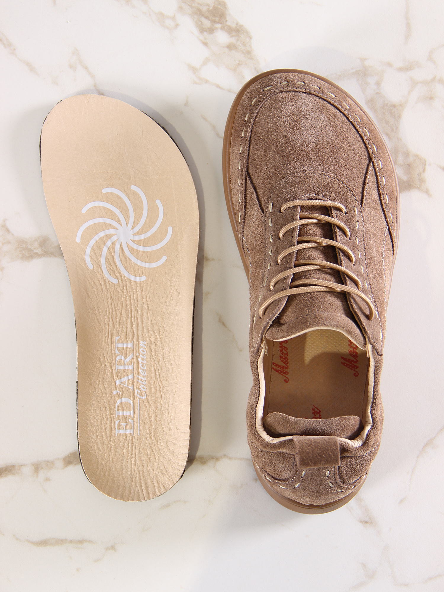 картинка Сникерины ED'ART 178.асти"br.Серо-коричневая замша от интернет магазина