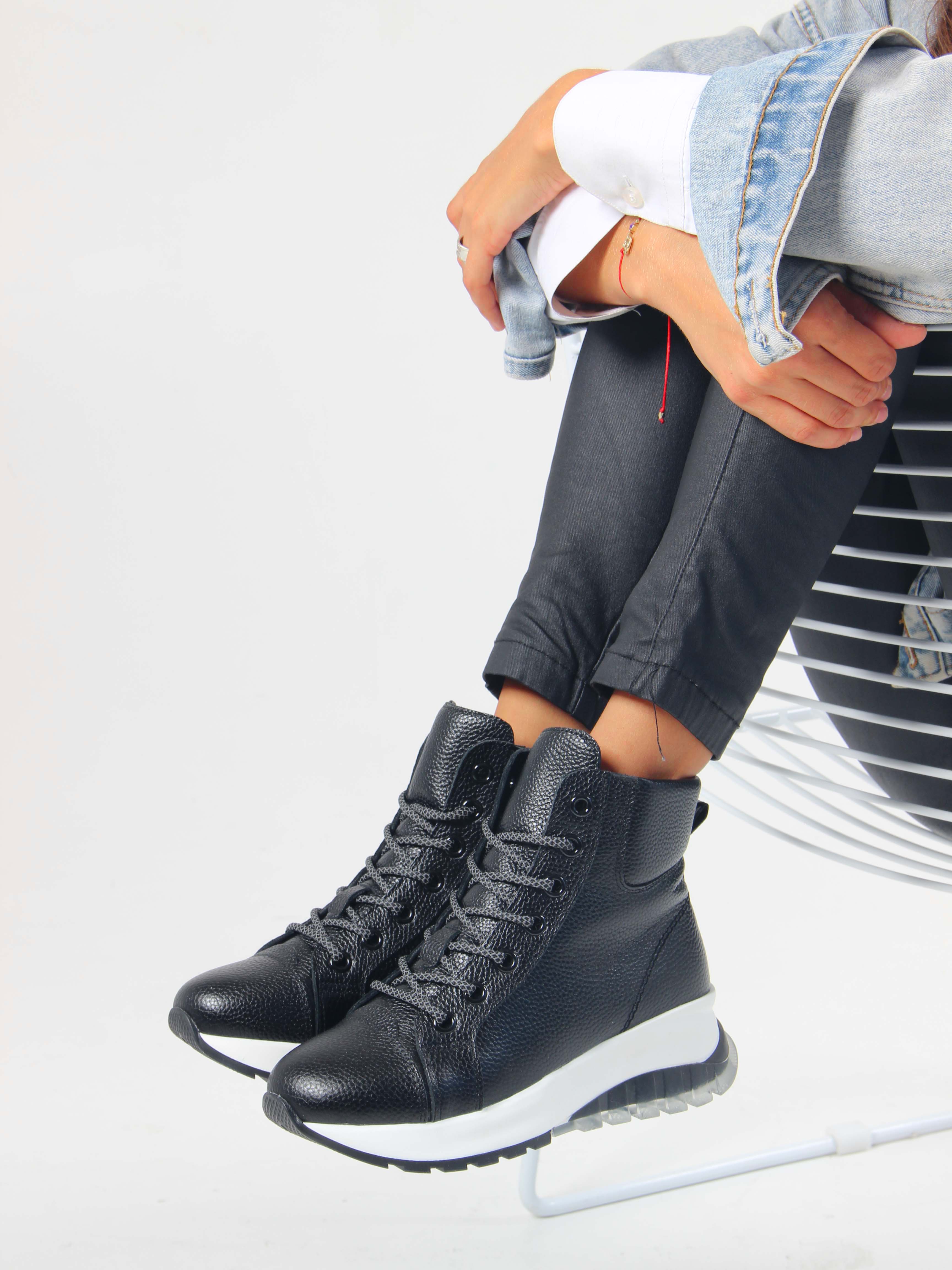 картинка Ботинки ED'ART 311.AVATAR'bl. Черный макс от интернет магазина