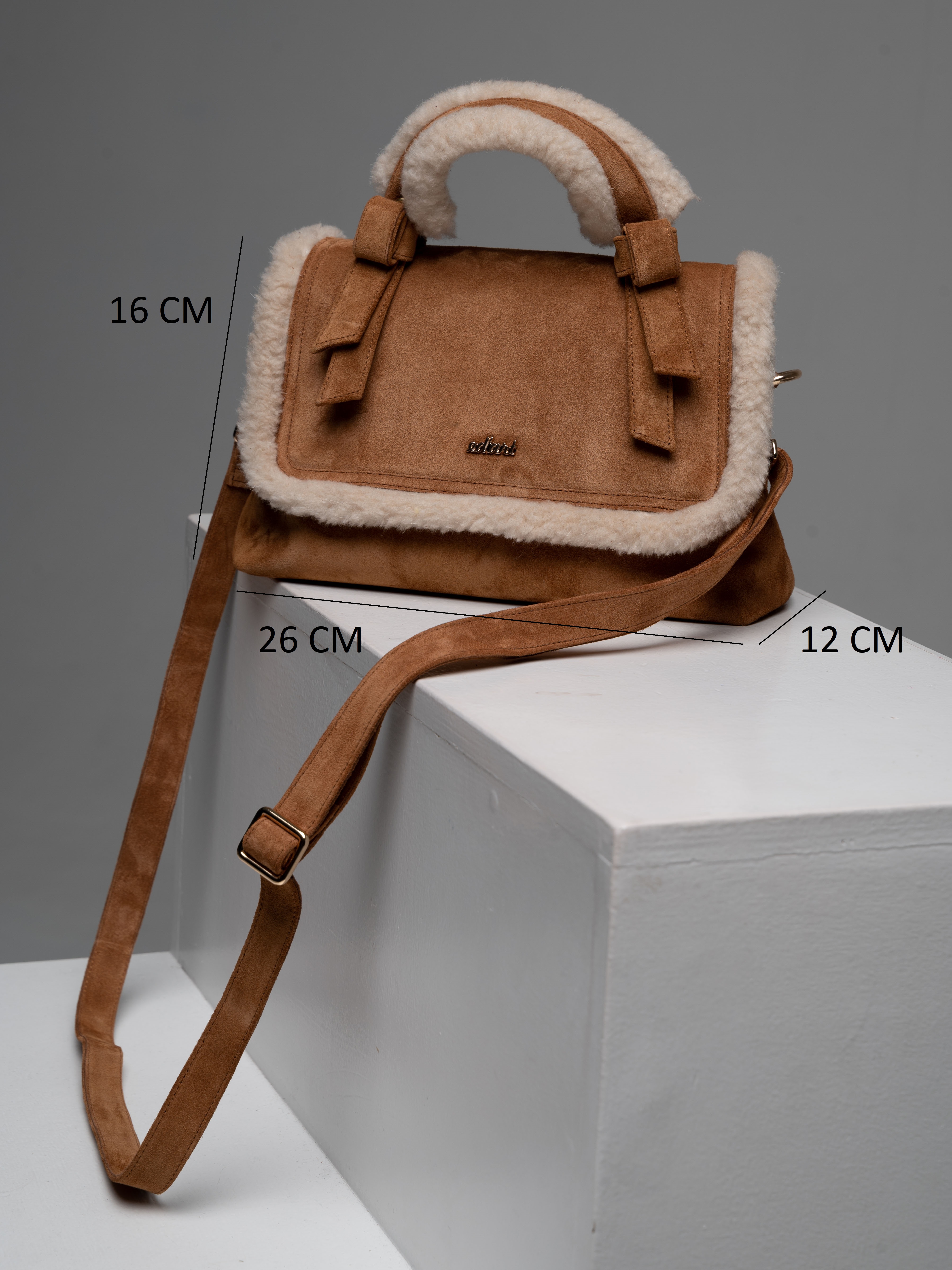 картинка Сумка-клатч ED'ART s06z.светло коричневая замша от интернет магазина