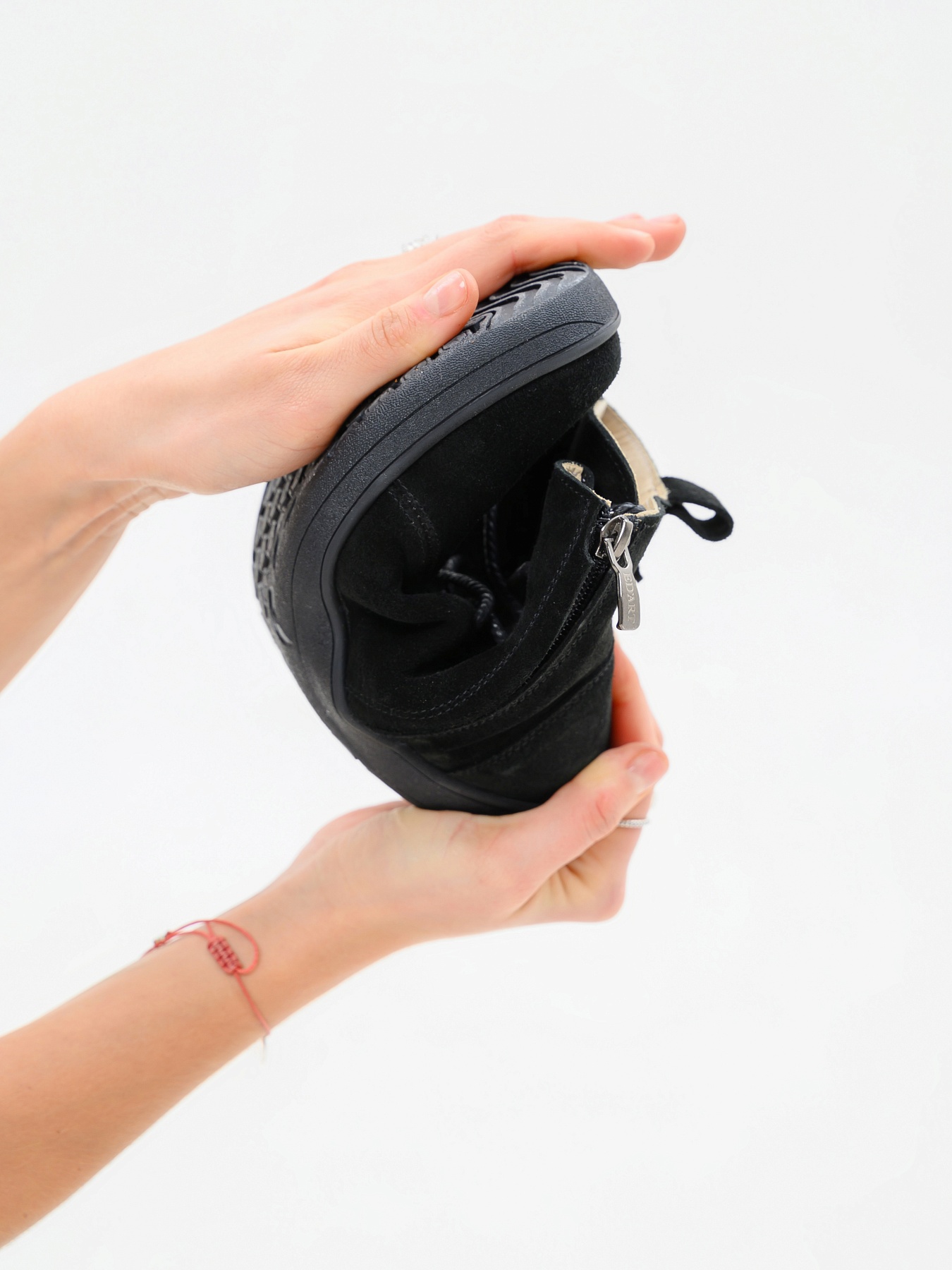 картинка Босоногие ботинки ED'ART 352.K.NATA'bl.Черная замша от интернет магазина