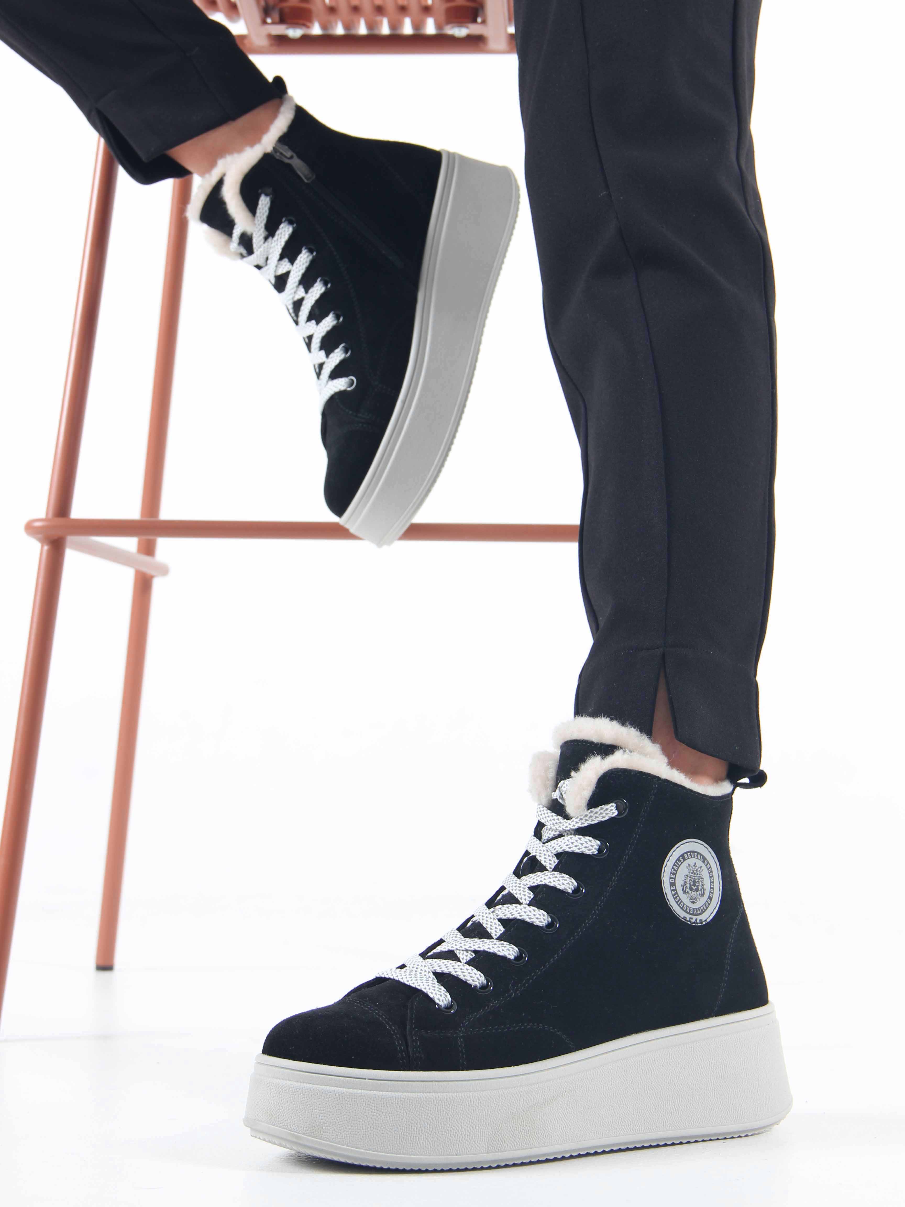 картинка Ботинки ED'ART 217.ALTA'gr. черный замша от интернет магазина