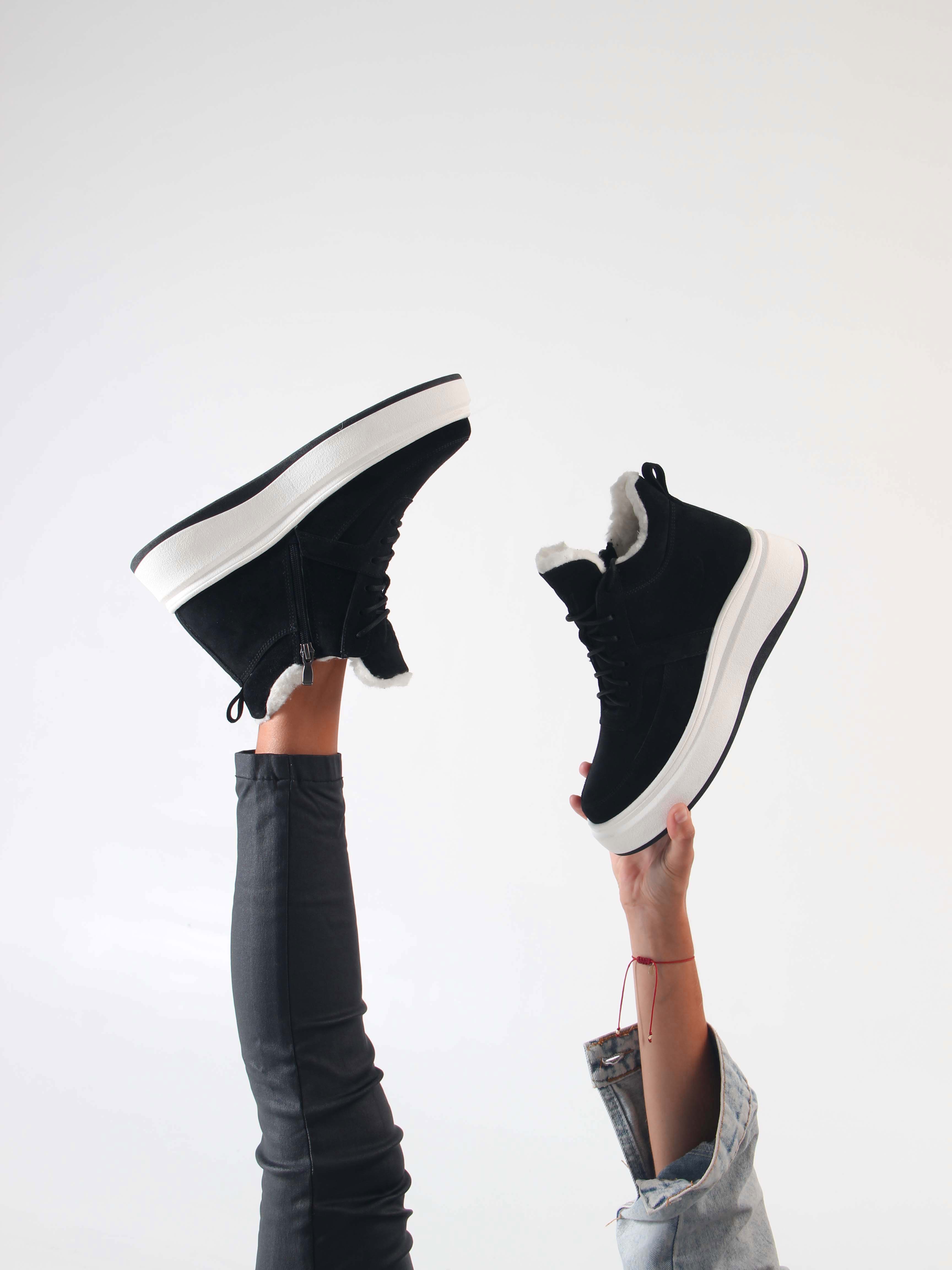 картинка Ботинки ED'ART 260.windy'w. черный замш от интернет магазина