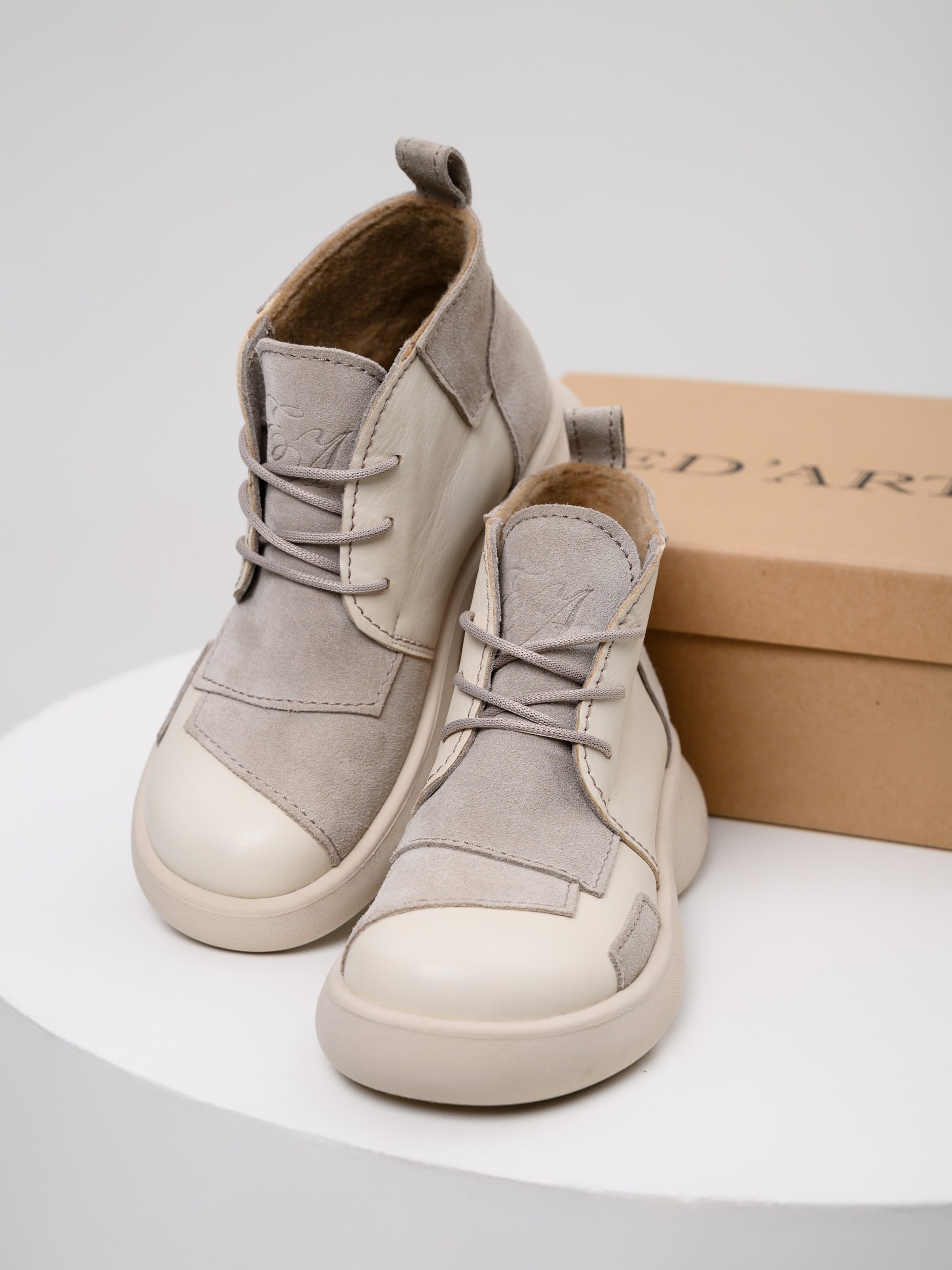 картинка Ботинки  ED'ART 305.927'be. Бежевый стар+каменная замша от интернет магазина