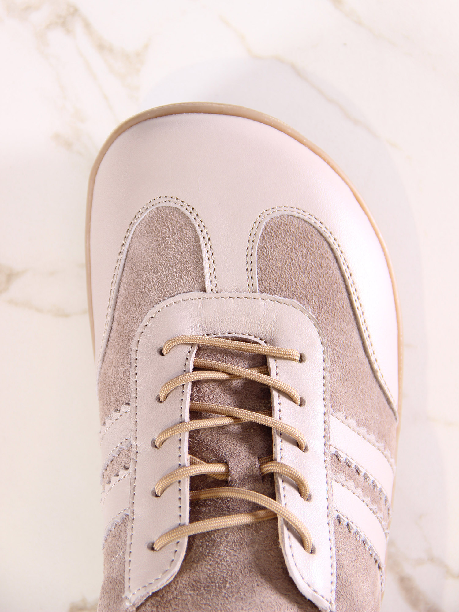 картинка Босоногие кеды ED'ART 184.nata'br.Капучино замша+визон стар от интернет магазина