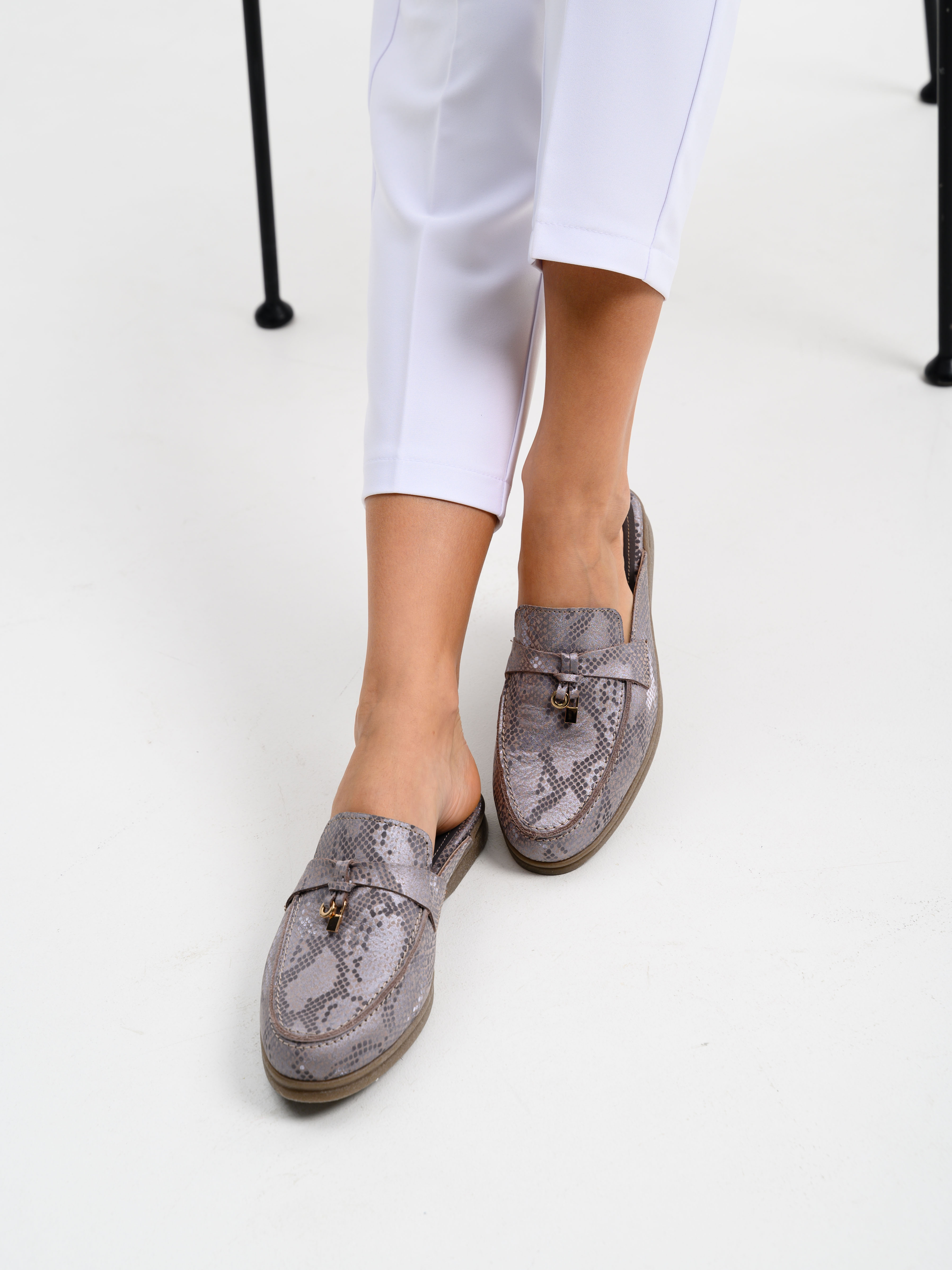 картинка Мюли ED'ART 1070.2614'be.  мамба мутон+коричневый от интернет магазина