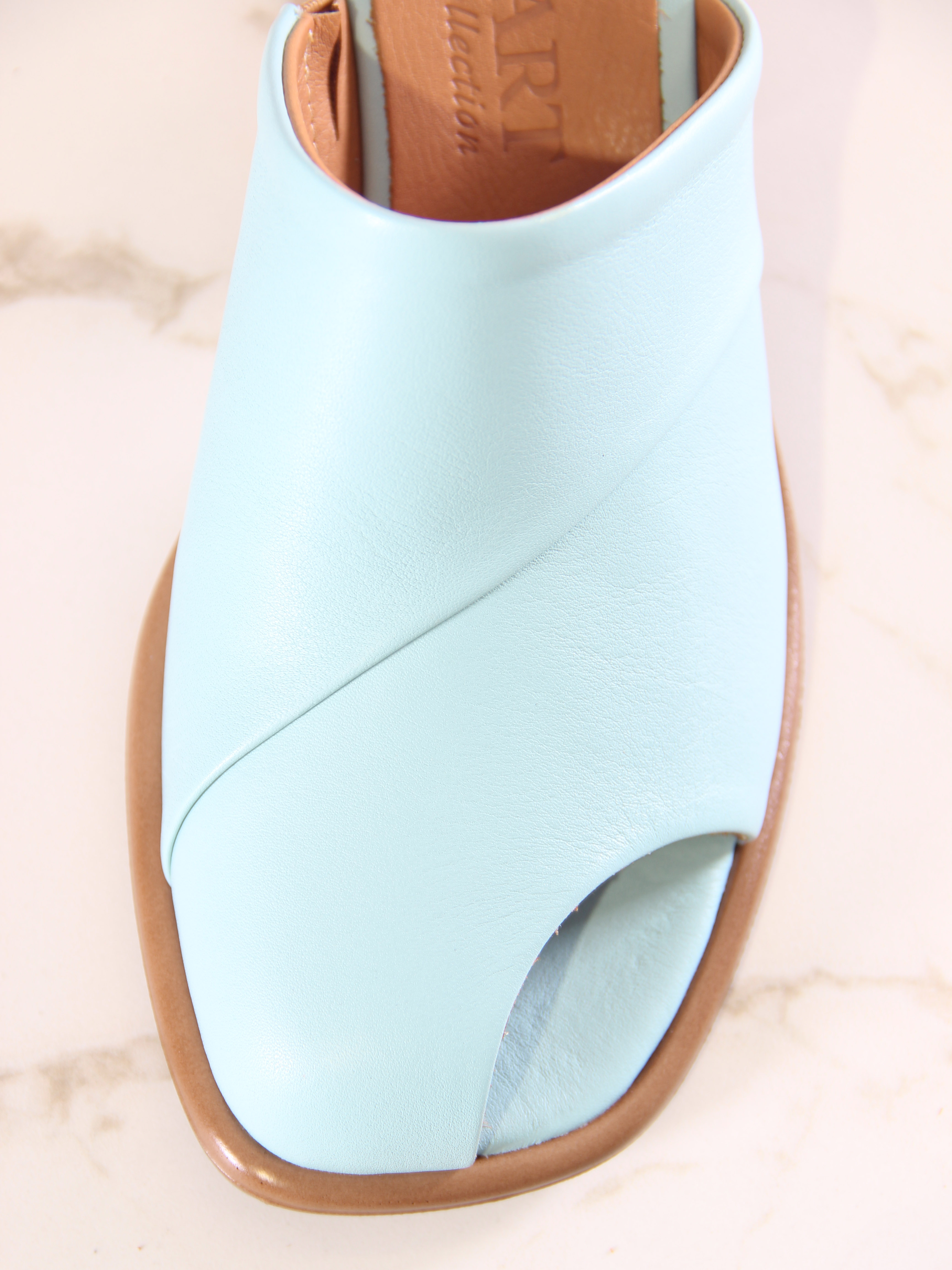 картинка Сабо ED'ART 5300.23663'be. Мята+коричневый от интернет магазина