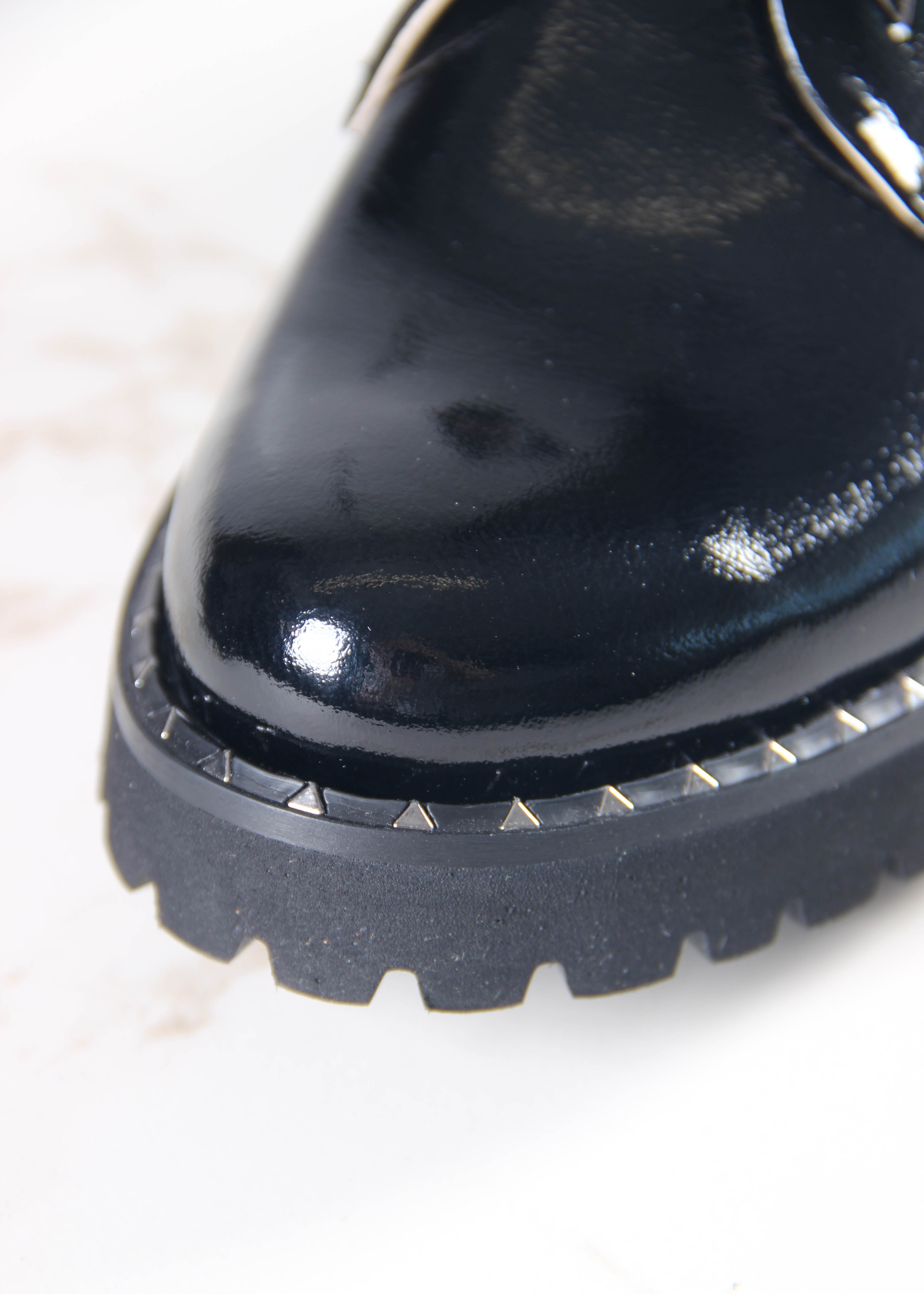 картинка Туфли полуботинки ED'ART 102.1018'bl. Черный наплак от интернет магазина