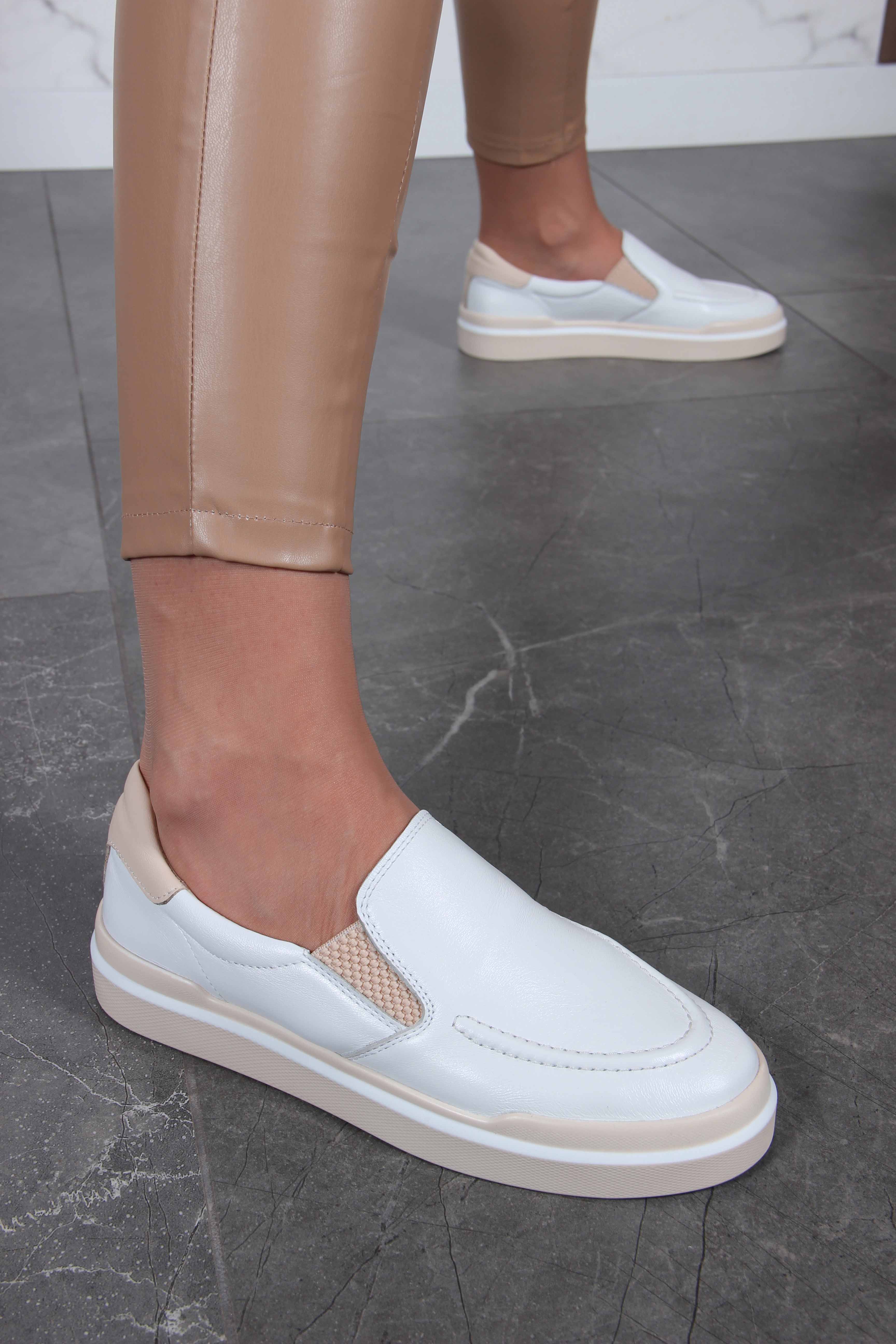 картинка Слипоны ED'ART 124.Paloma"be/w.Белый от интернет магазина