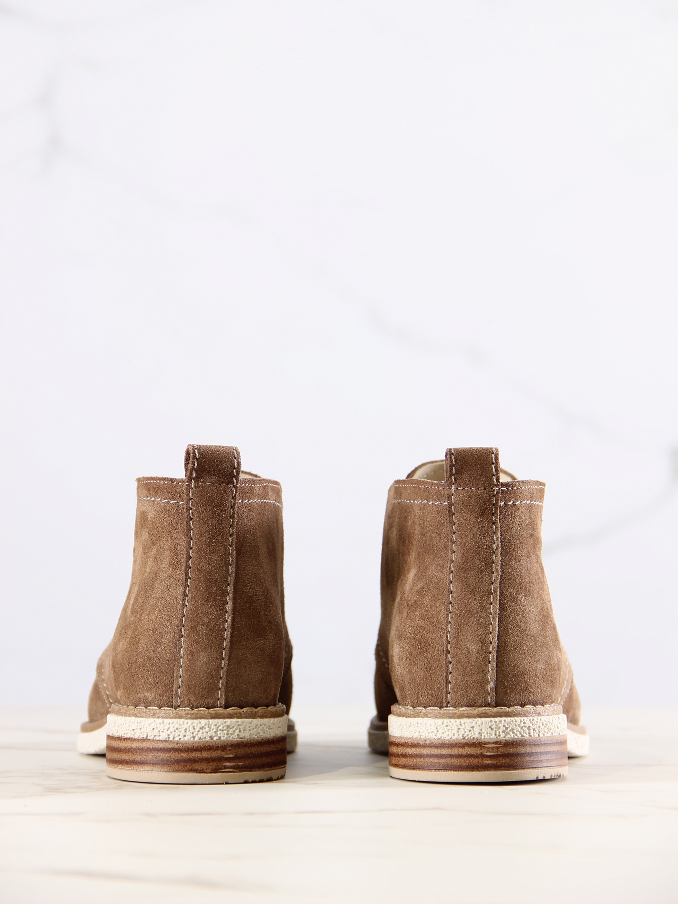 картинка Ботинки ED'ART 309.rose'be.Серо-коричневая замша от интернет магазина