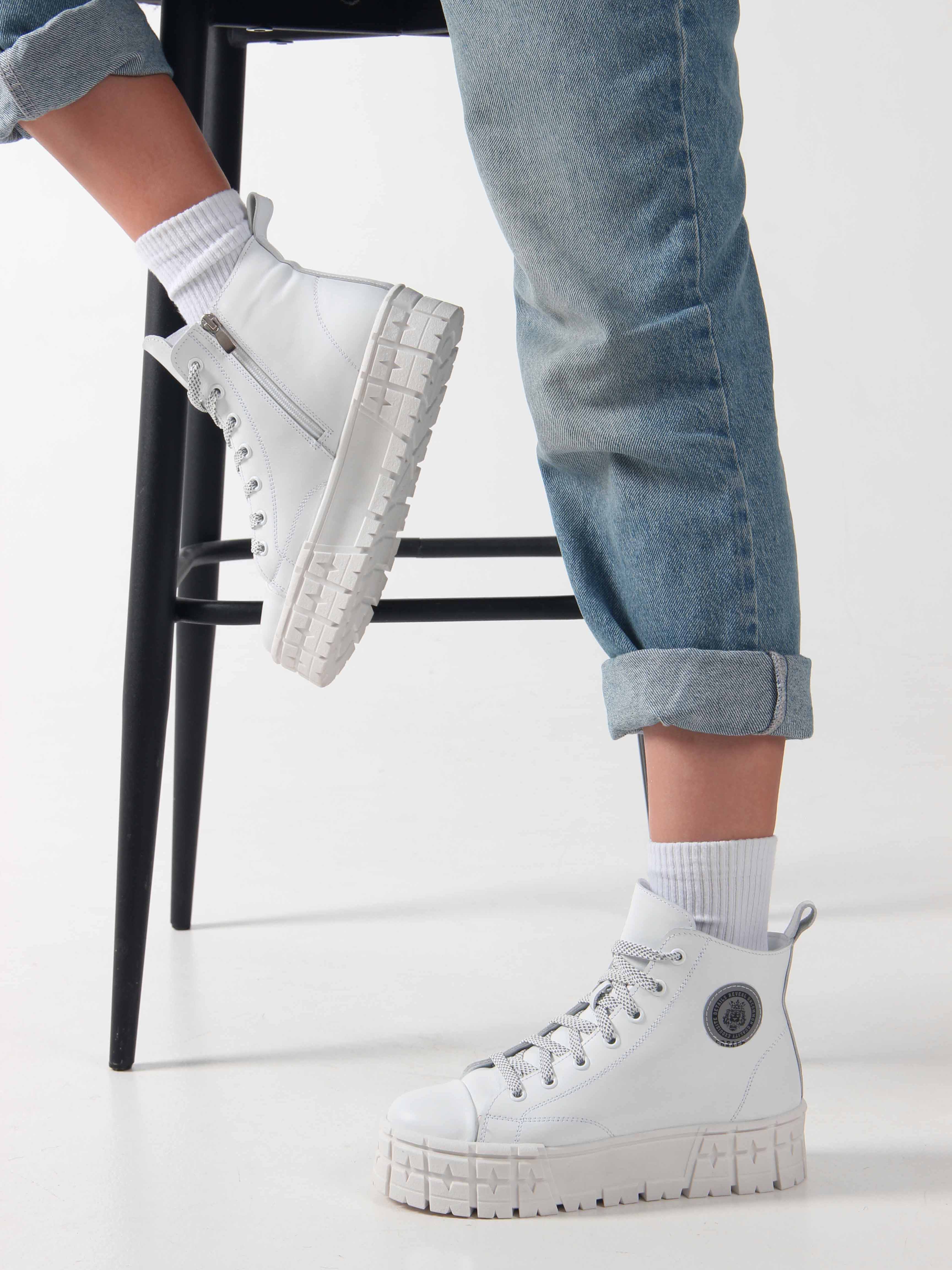 картинка Ботинки ED'ART 213.212131'w. Белый от интернет магазина