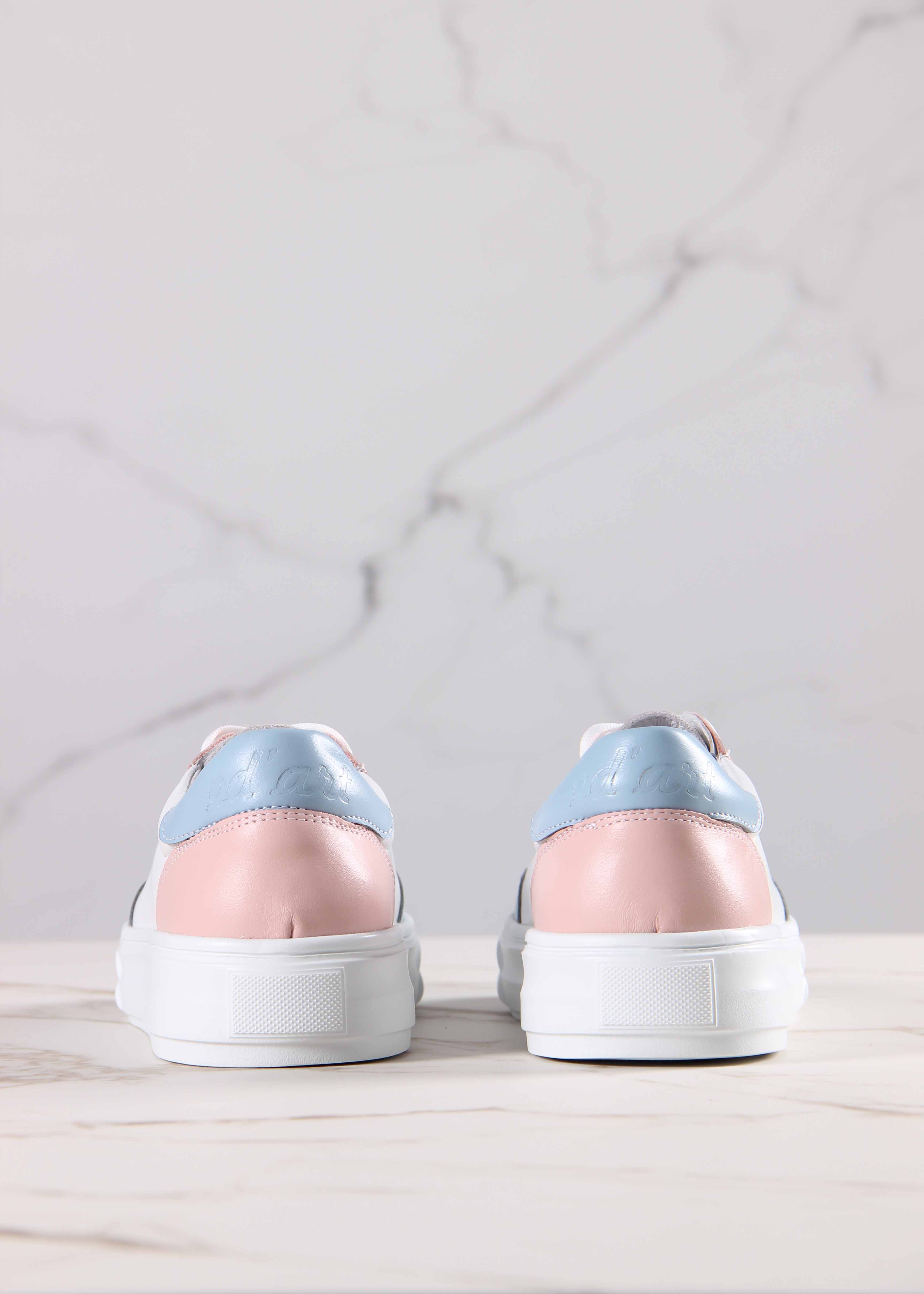 картинка Кеды ED'ART 148.lusi22'w. Белый-голубой-розовый от интернет магазина