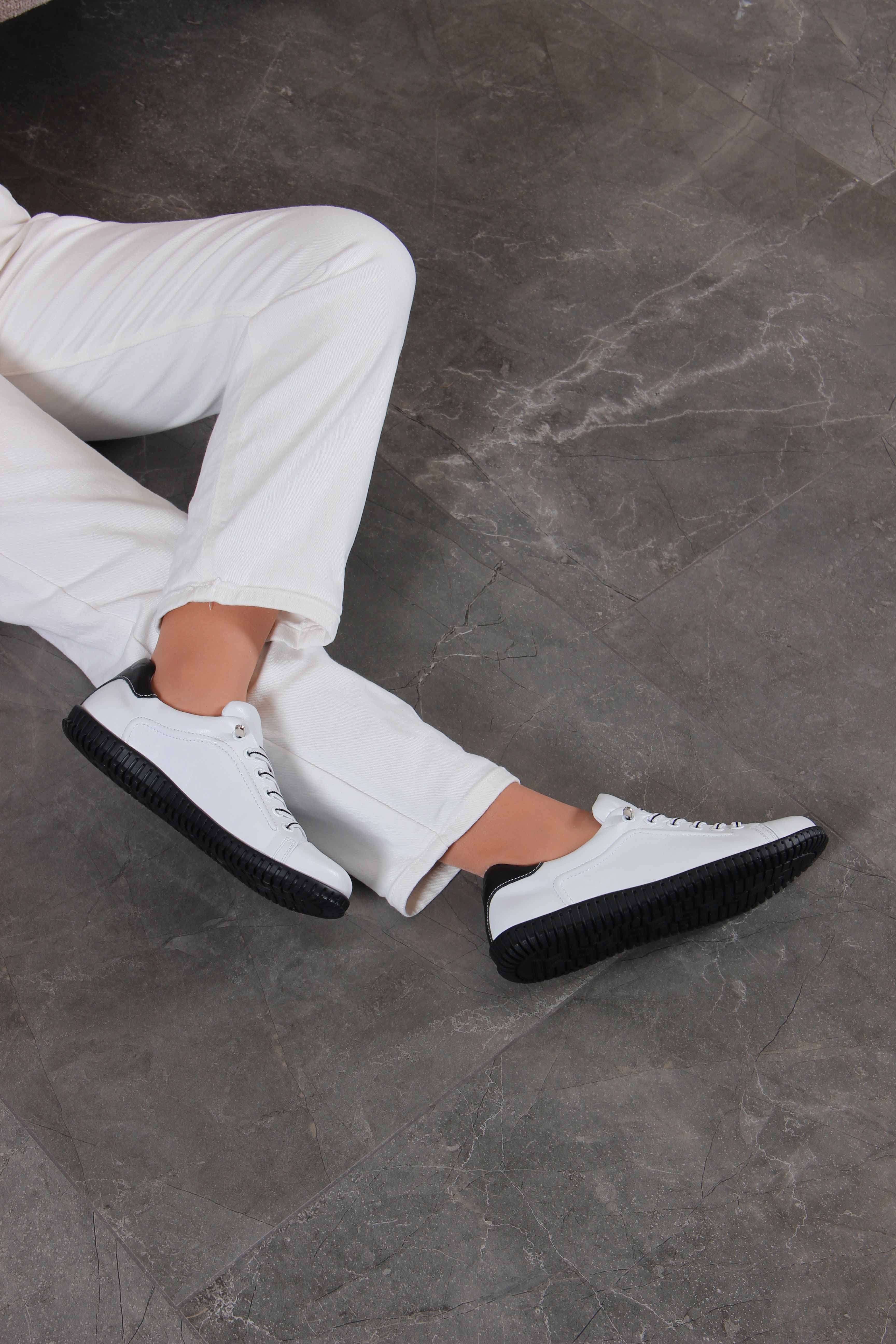 картинка Кеды ED'ART 157.8000'bl. Белый-черный от интернет магазина