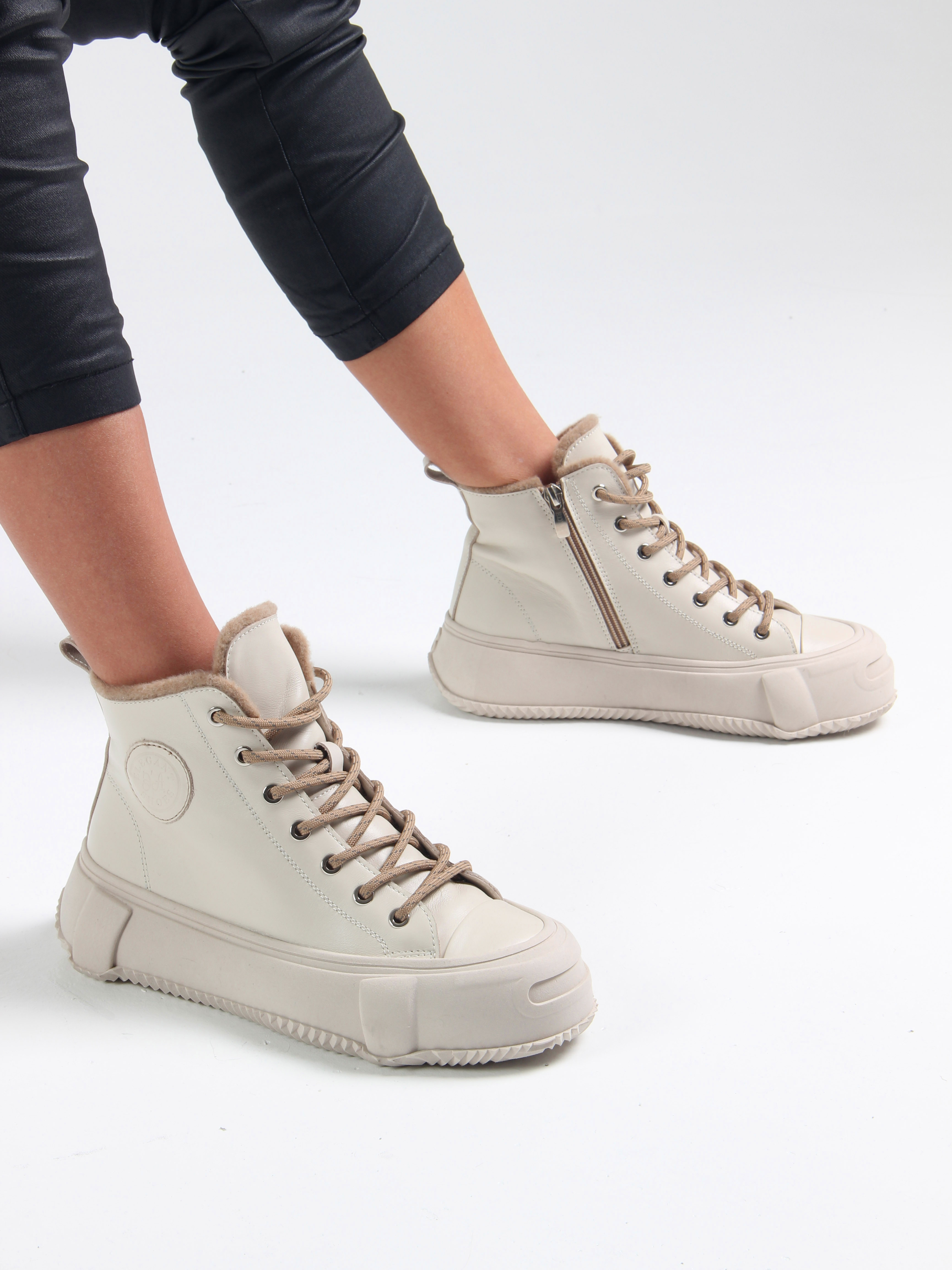 картинка Ботинки ED'ART 217.PODYUM151'be. светло бежевый от интернет магазина