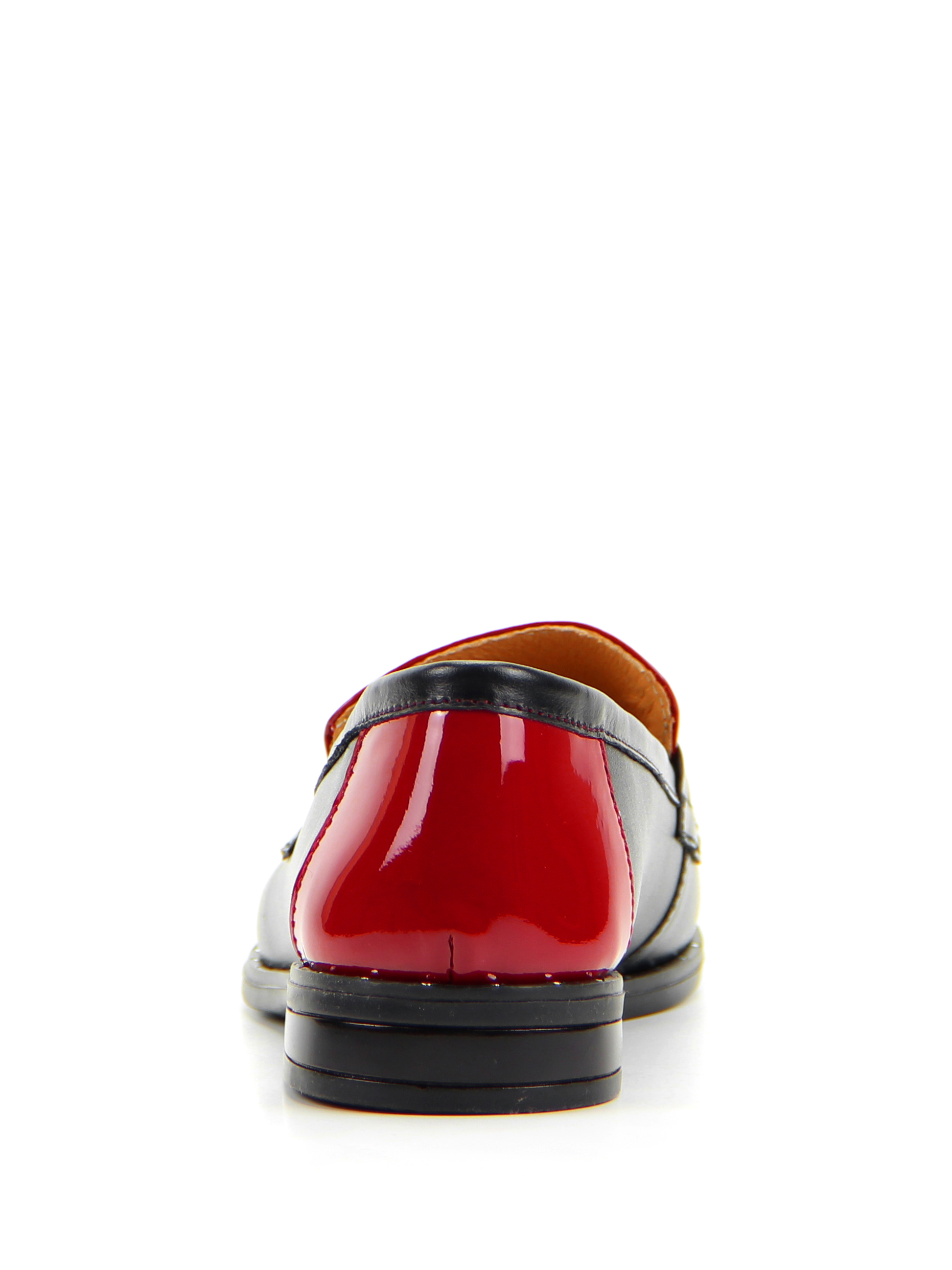 картинка Лоферы ED'ART 117.madonna'9g.black+red R от интернет магазина