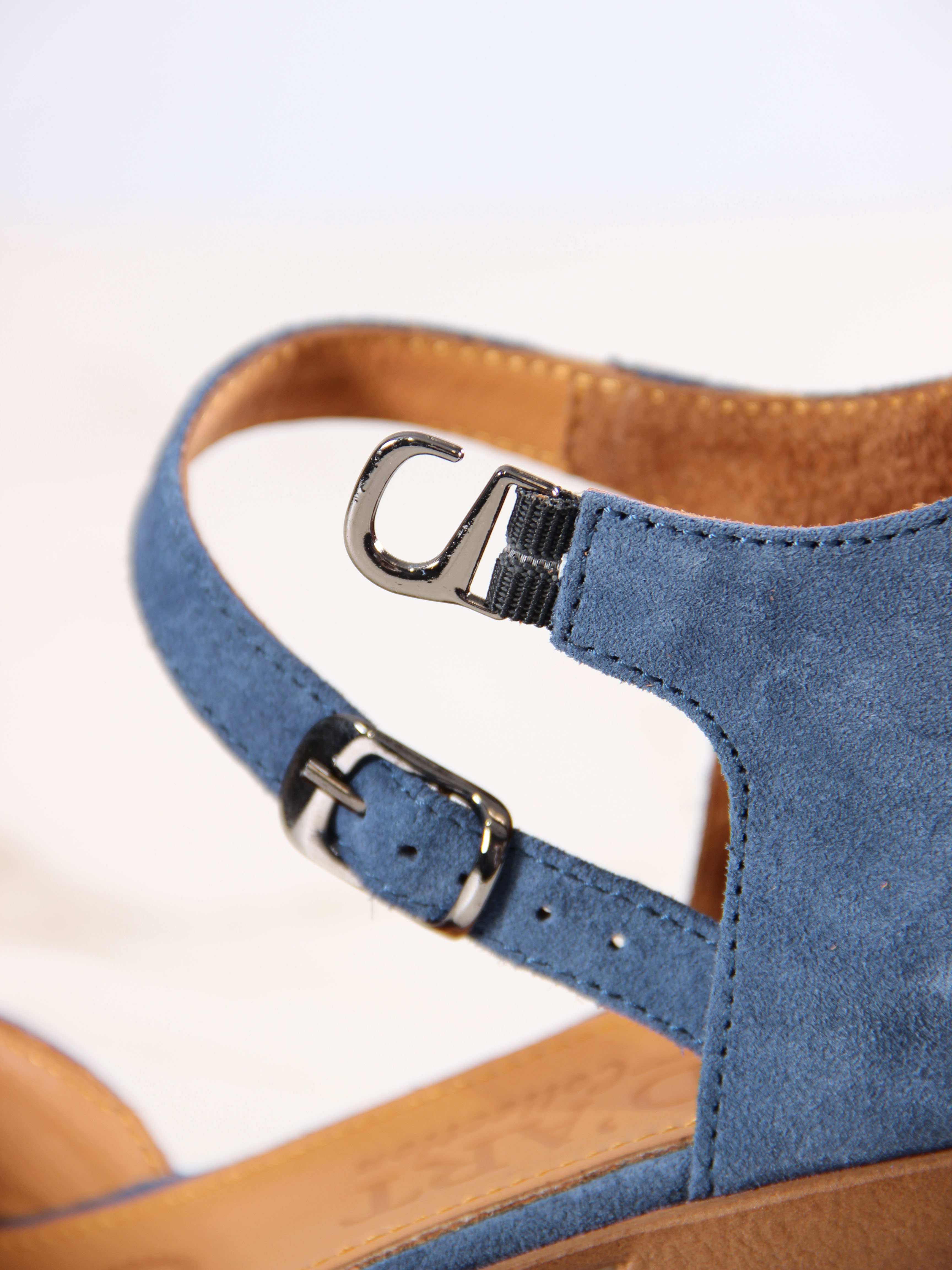 картинка Босоножки ED'ART 5033.23663'bе.Синий велюр от интернет магазина