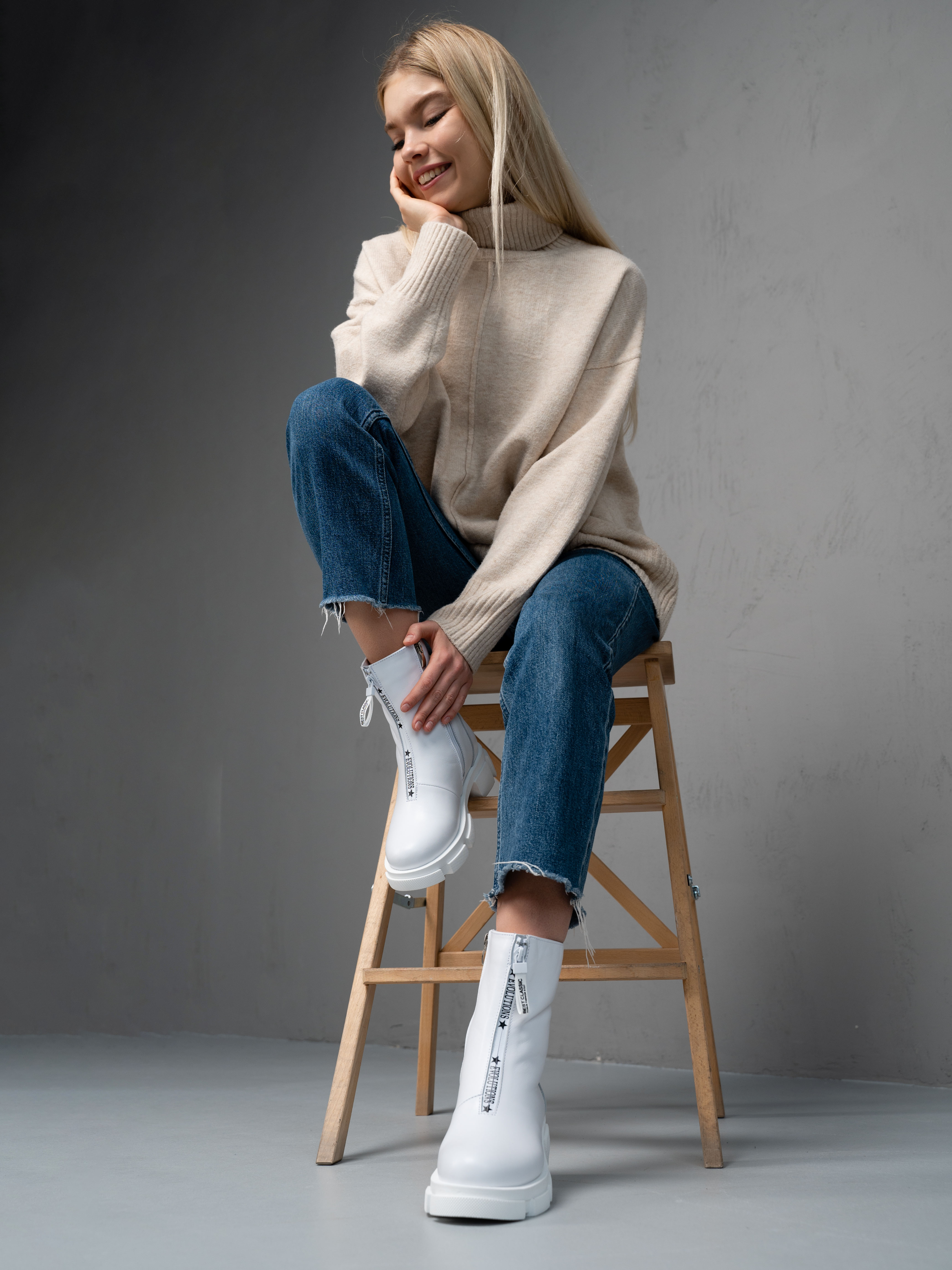 картинка Ботинки ED'ART 325.L.21074'w. Белый от интернет магазина