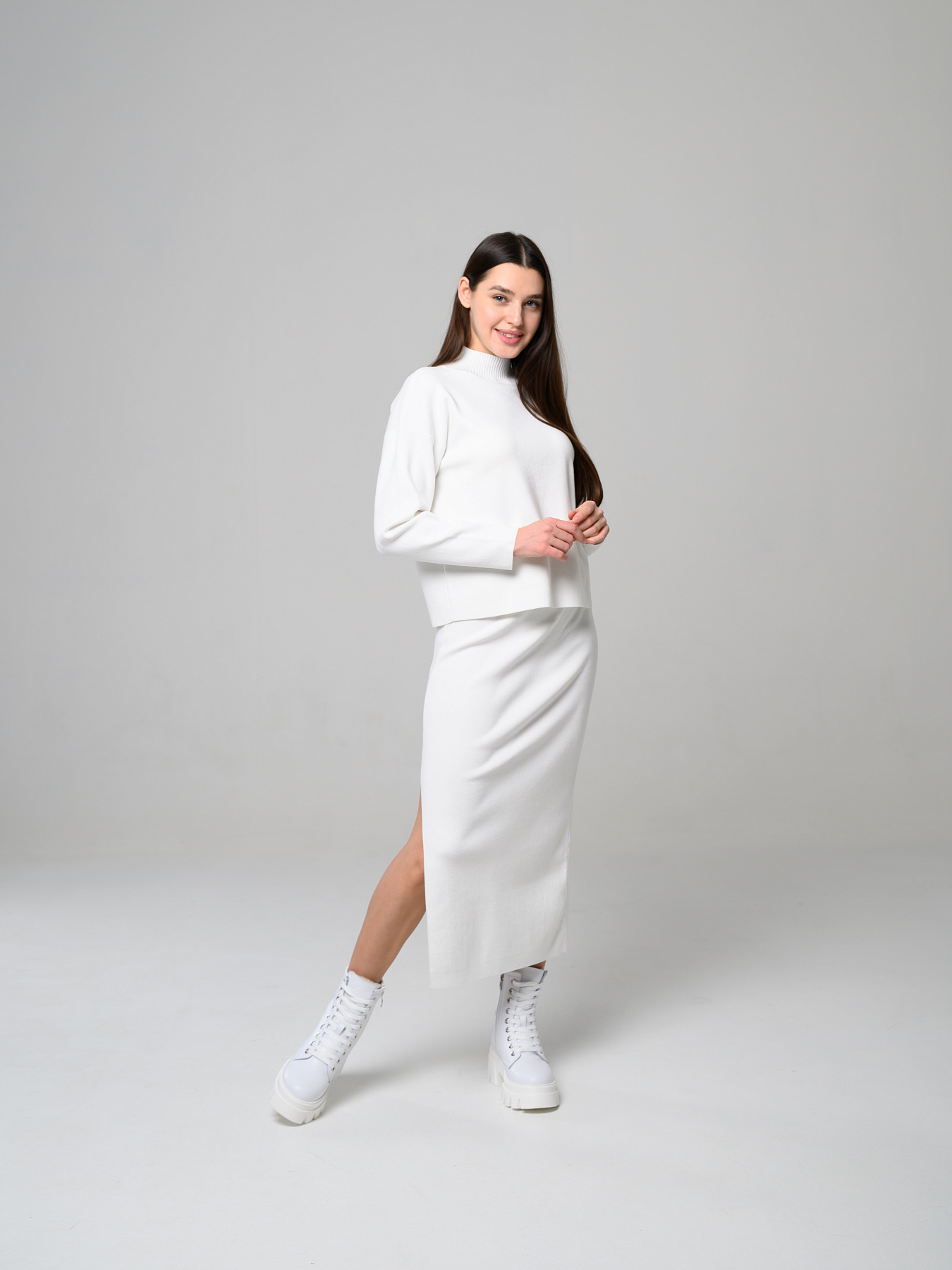 картинка Ботинки ED'ART 329.зиплайн'w. белый от интернет магазина