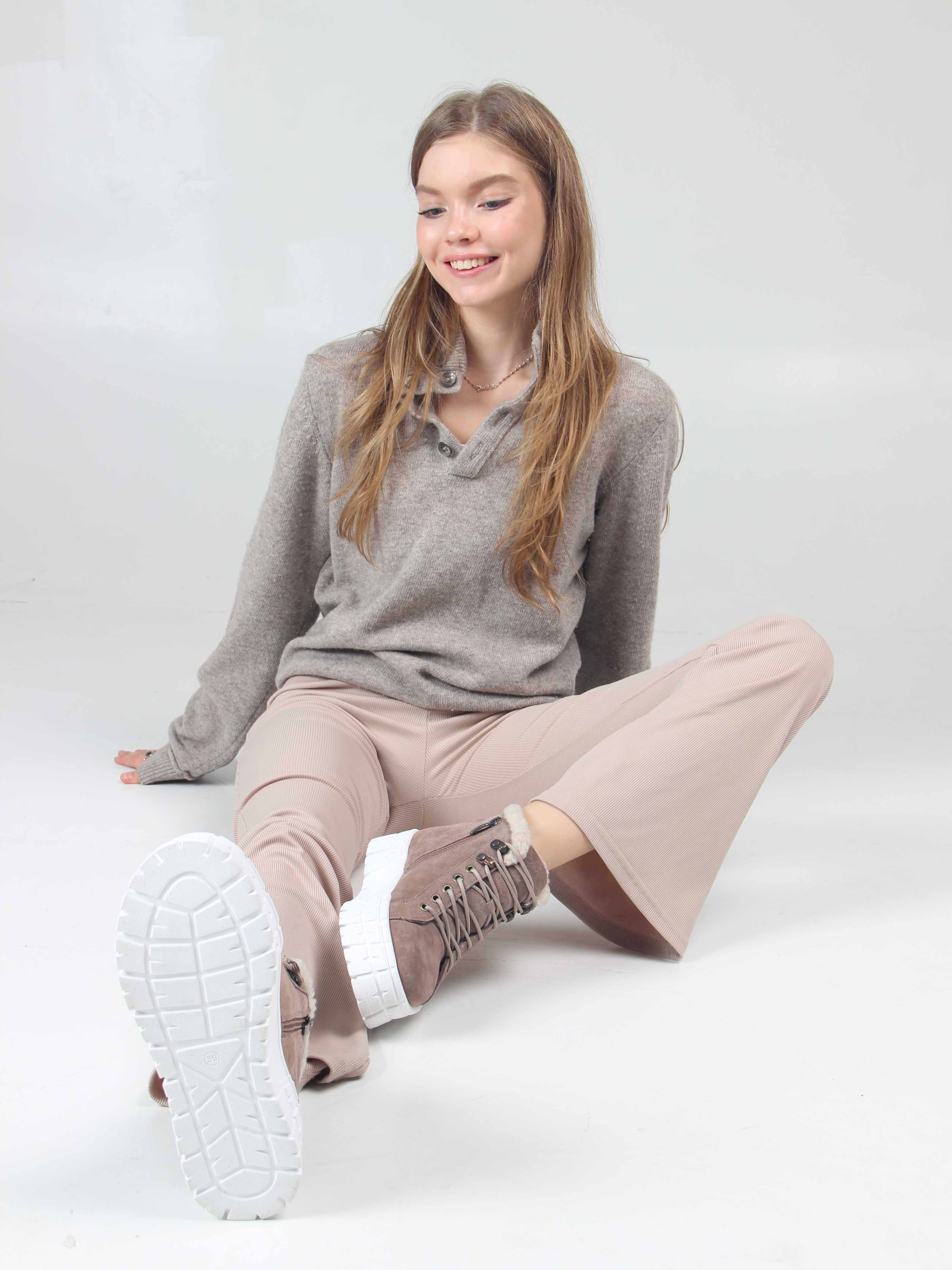 картинка Ботинки ED'ART 243.212131'w. Капучино замша от интернет магазина