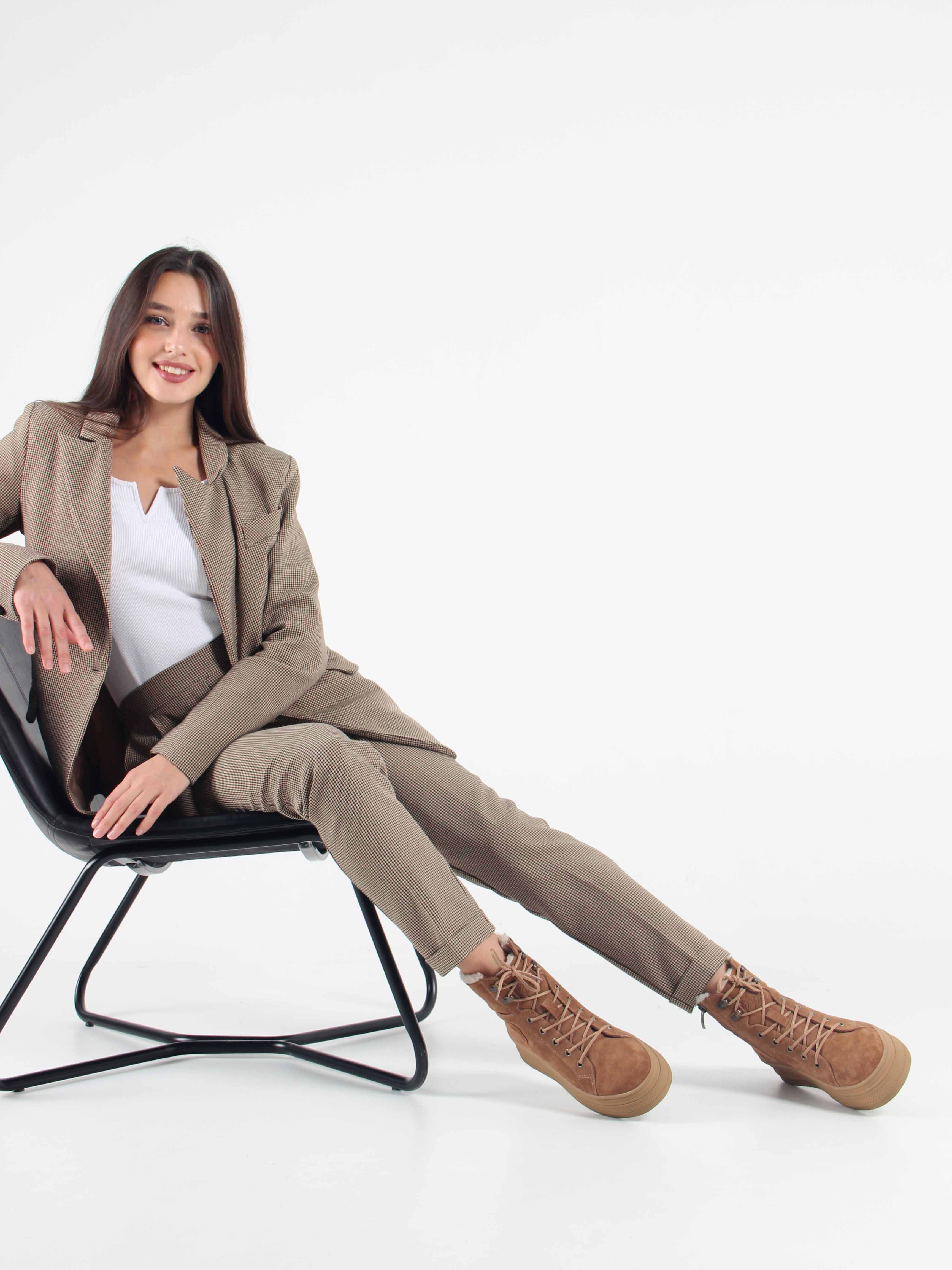 картинка Ботинки ED'ART 219.warm'br. Светло коричневый от интернет магазина