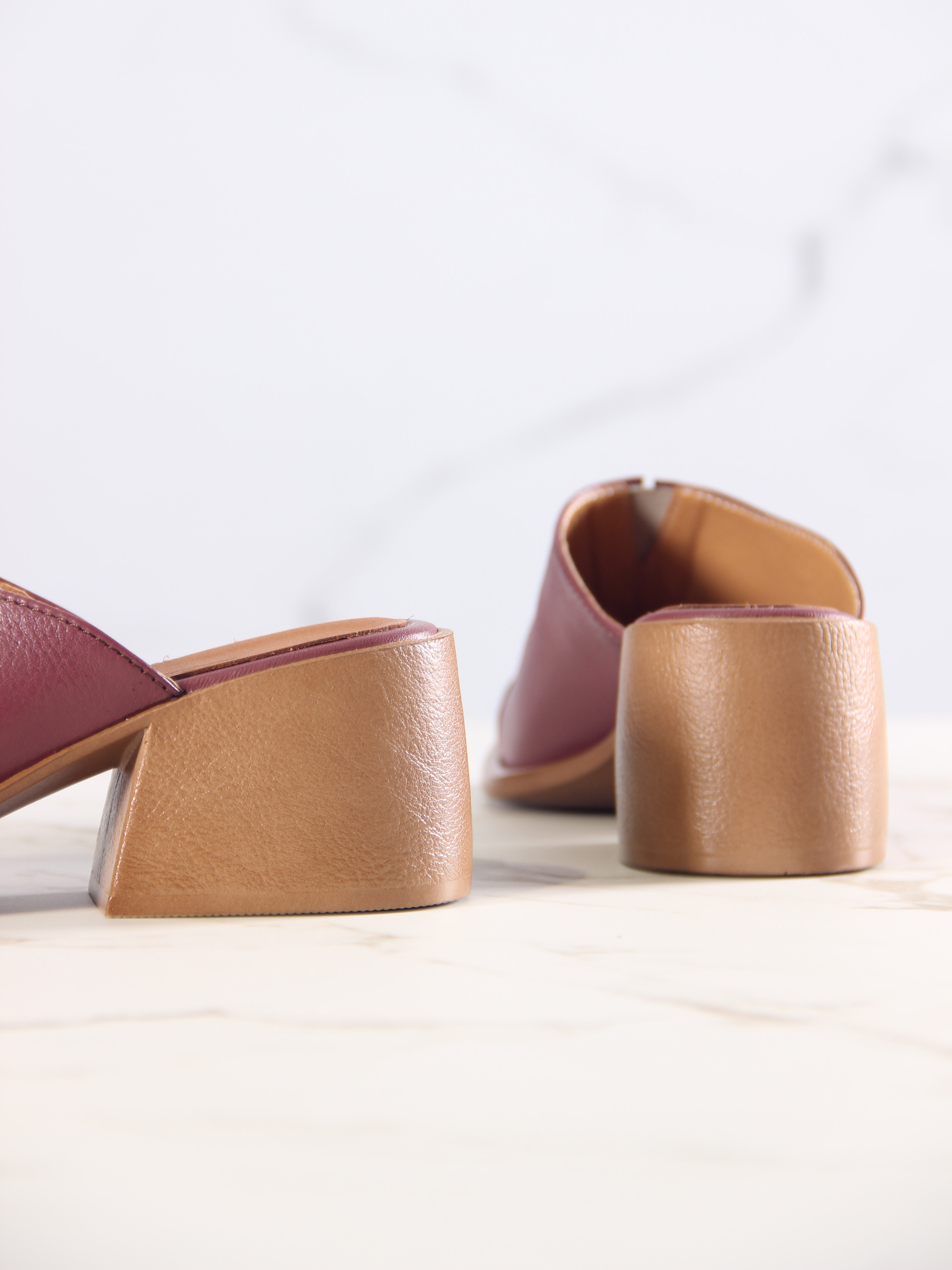 картинка Сабо ED'ART 5132.23663'br. Гнилая вишня+коричневый от интернет магазина