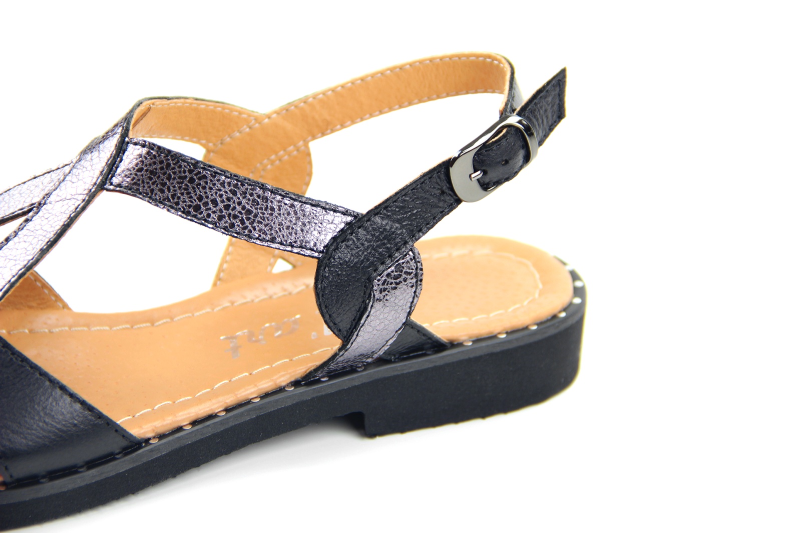 картинка Босоножки ED'ART 1030.110'bl.nikel/black от интернет магазина